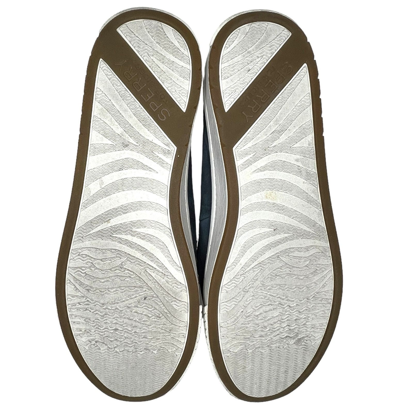 Sperry Black Leather Anchor Plushwave Gold Cup Slip-On Casual Shoes Size US 8 / IT 38 - 5 Thumbnail
