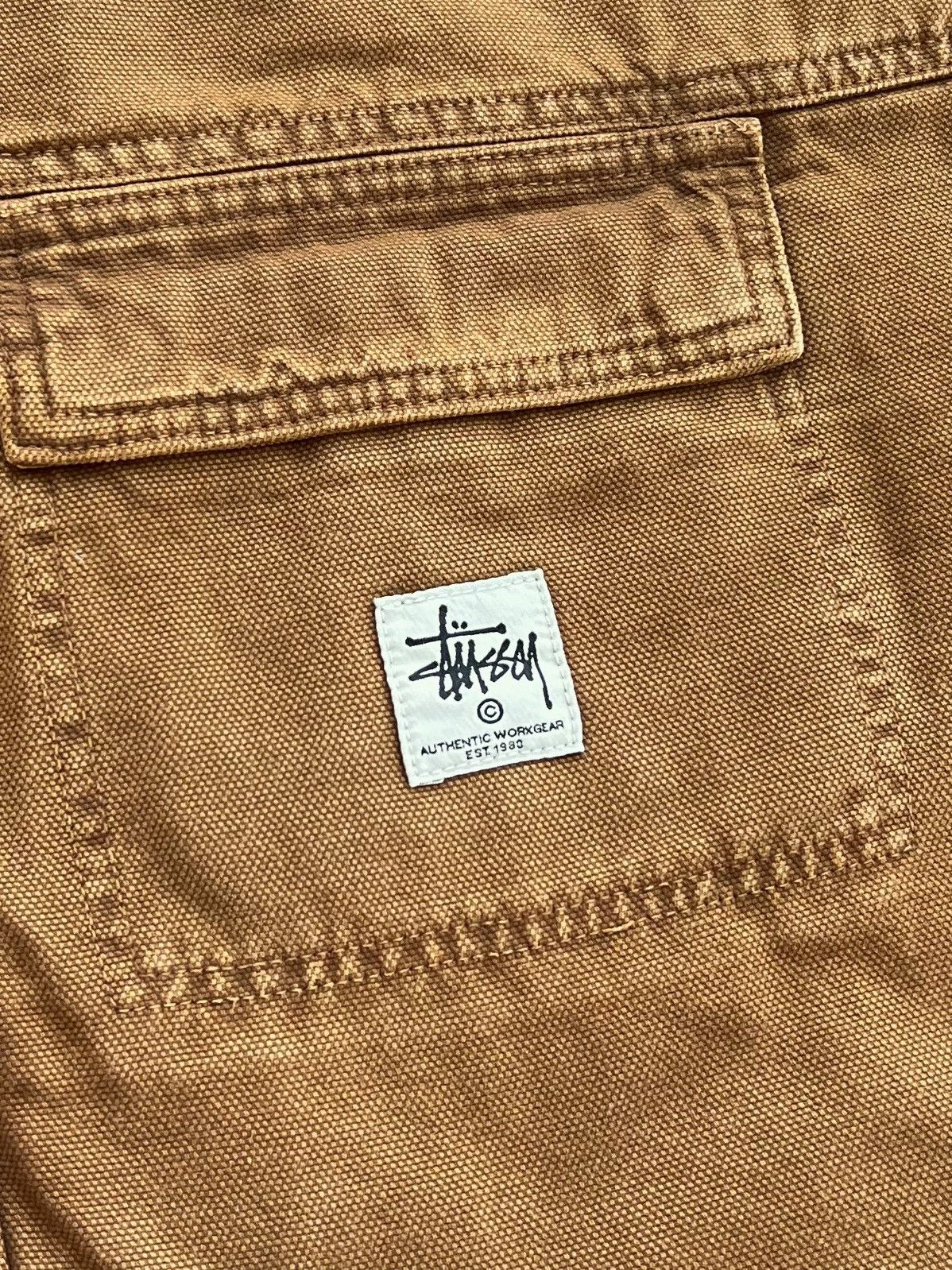 Stussy Stussy Washed Canvas Shop Jacket Bronze XXL Size US XXL / EU 58 / 5 - 5 Thumbnail