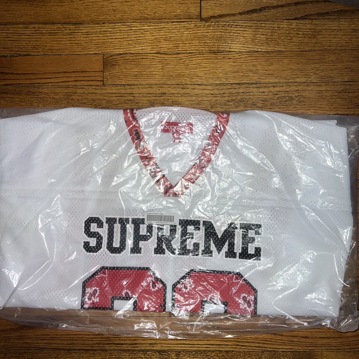 Supreme Supreme Bandana Football Jersey White Size Extra Extra Large Size US XXL / EU 58 / 5 - 3 Thumbnail