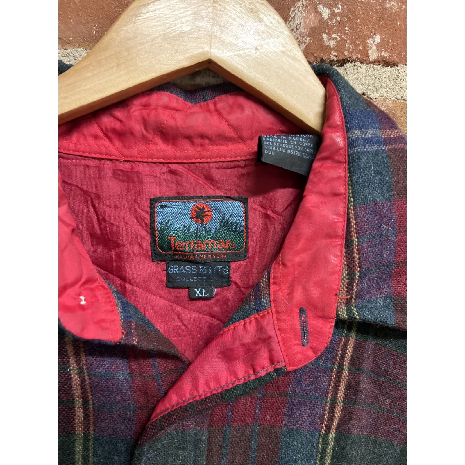 Roots Terramar Shirt Mens XL Tartan Plaid Flannel Button-Up Casual Grass Roots Collection Multicolor Cotton Blend Size US XL / EU 56 / 4 - 2 Thumbnail