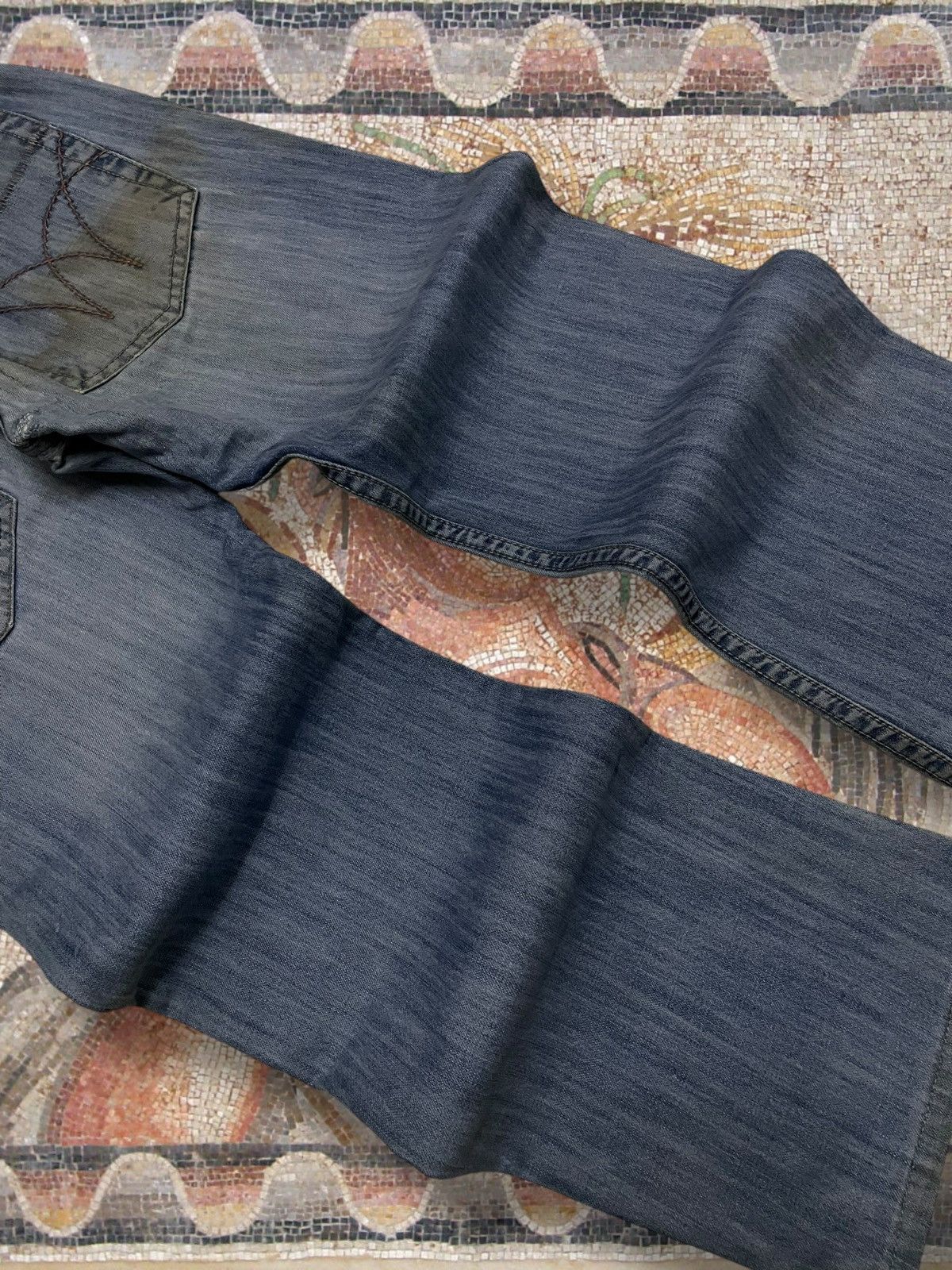 Japanese Brand Vintage 1990s OG Designer Japan Tough Serial Killer Denim Size US 34 / EU 50 - 14 Thumbnail