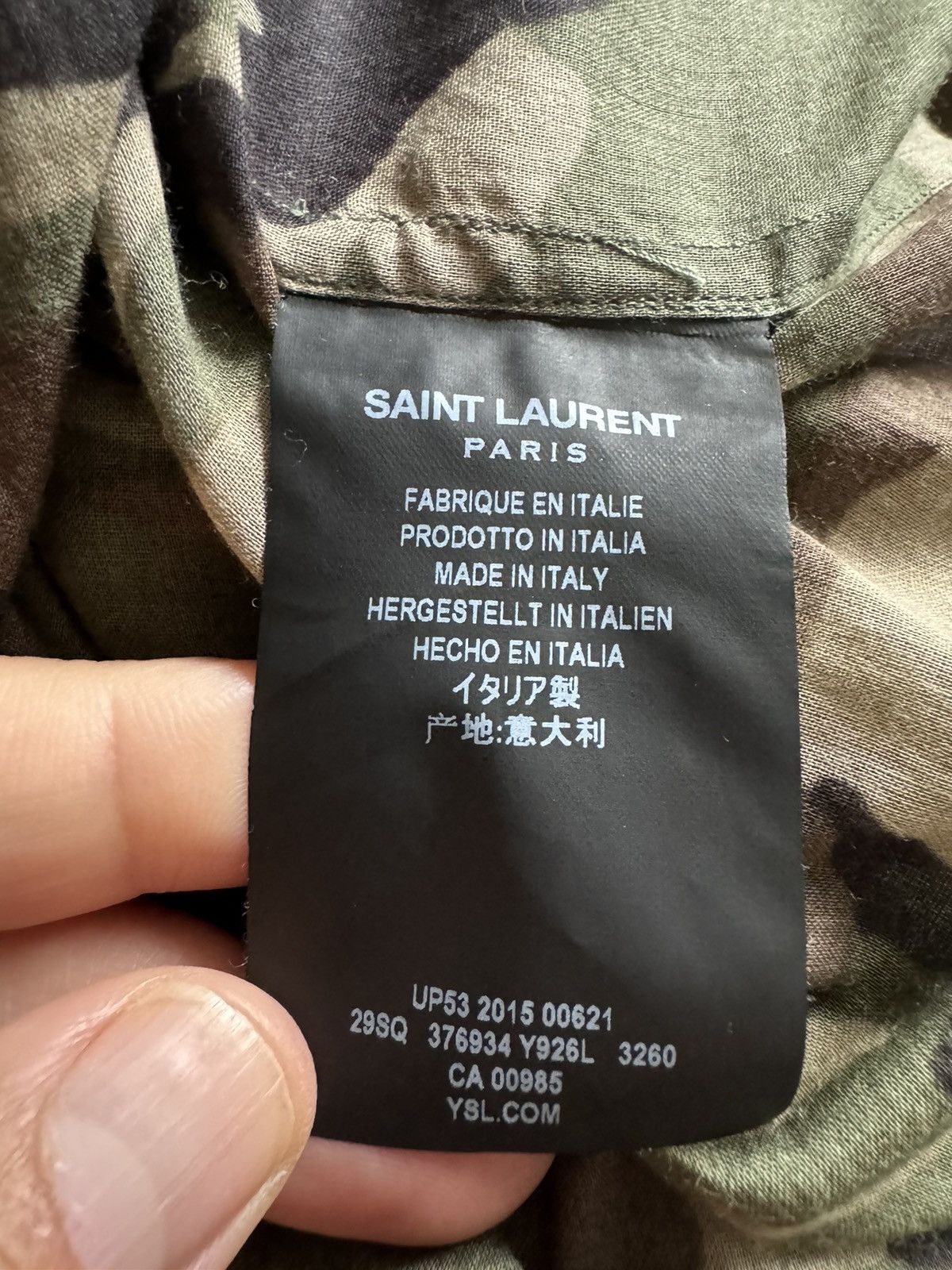 Saint Laurent Paris SAINT LAURENT shirt SEE PHOTOS FOR REAL TAPE MEASUREMENTS Size US S / EU 44-46 / 1 - 11 Thumbnail