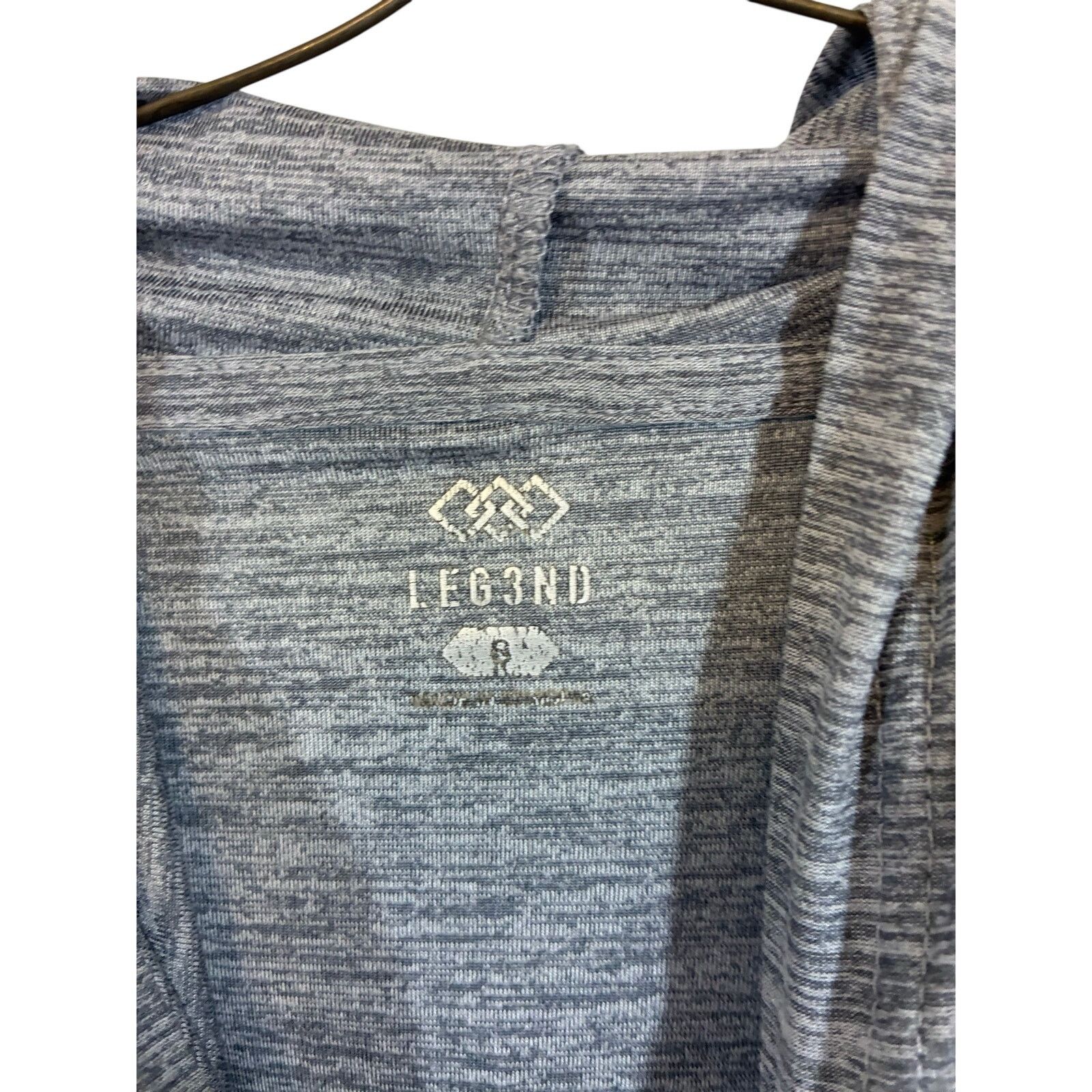 Other Leg3nd Gray Minimalist Hoodie Womens S Pullover Size S / US 4 / IT 40 - 2 Thumbnail