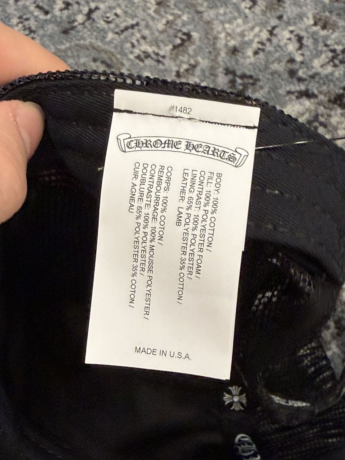 Chrome Hearts Chrome Hearts Triple Black Cross Hat Cap Size ONE SIZE - 3 Thumbnail