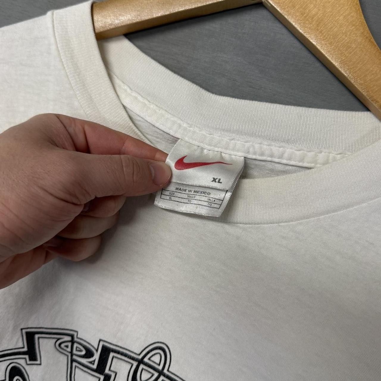 Nike Vintage Nike Grafiti White Long Sleeve White Tag Shirt XL Size US XL / EU 56 / 4 - 4 Thumbnail