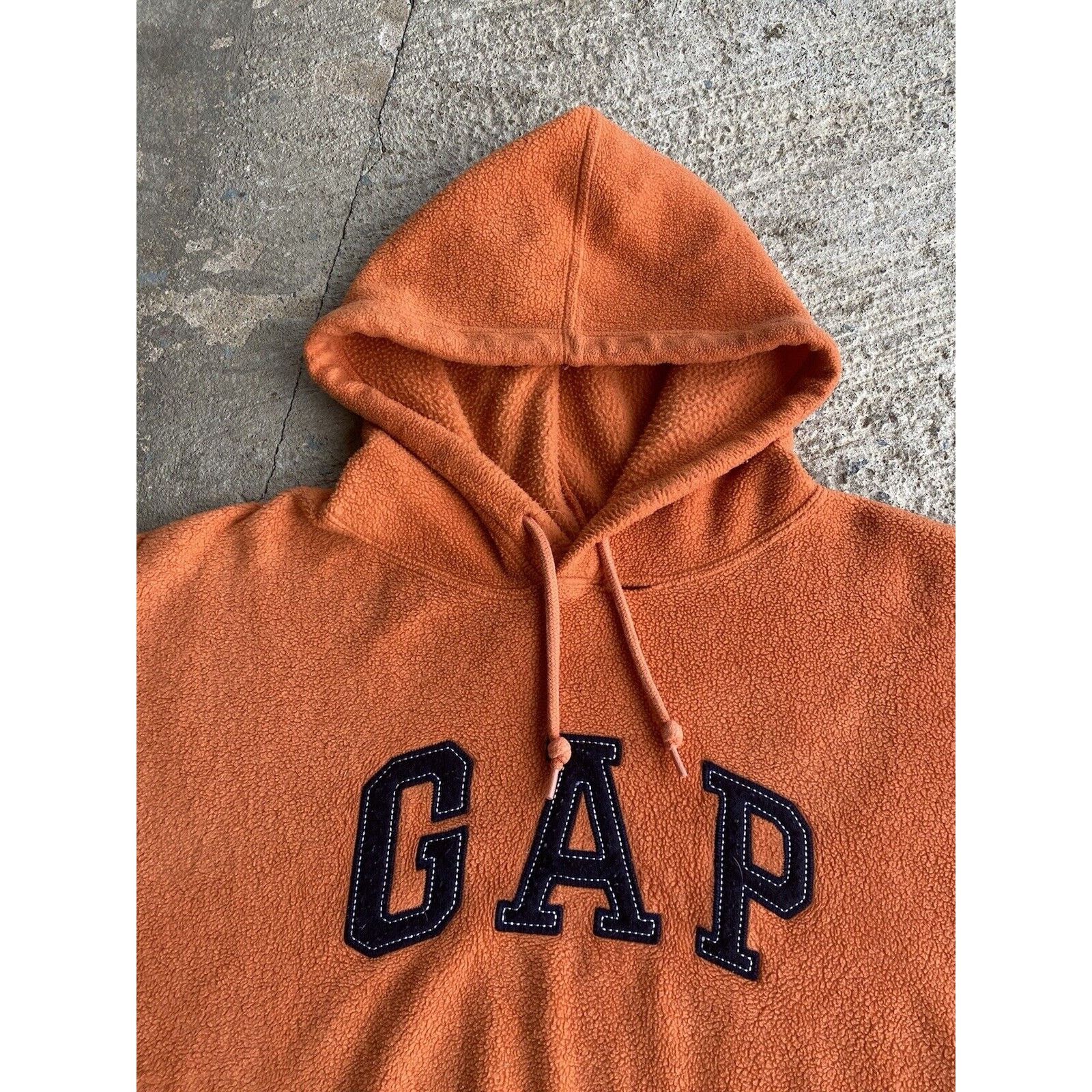 Gap VTG Gap Fleece Hoodie Pullover 2XL Hooded Sweatshirt Size US XXL / EU 58 / 5 - 3 Thumbnail