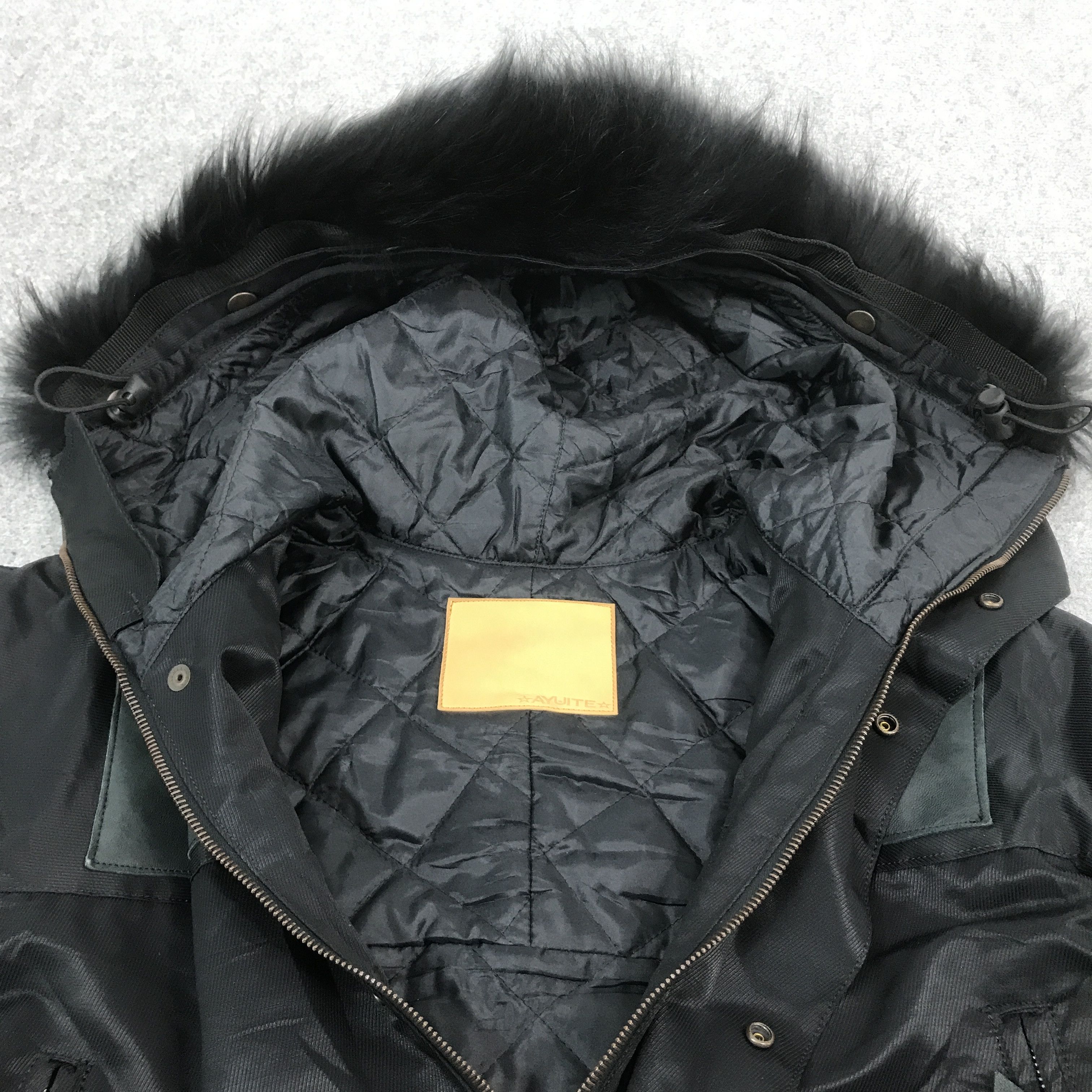 Japanese Brand ayuite by Issey miyake design fur hoodies Leather jacket Size US M / EU 48-50 / 2 - 6 Thumbnail