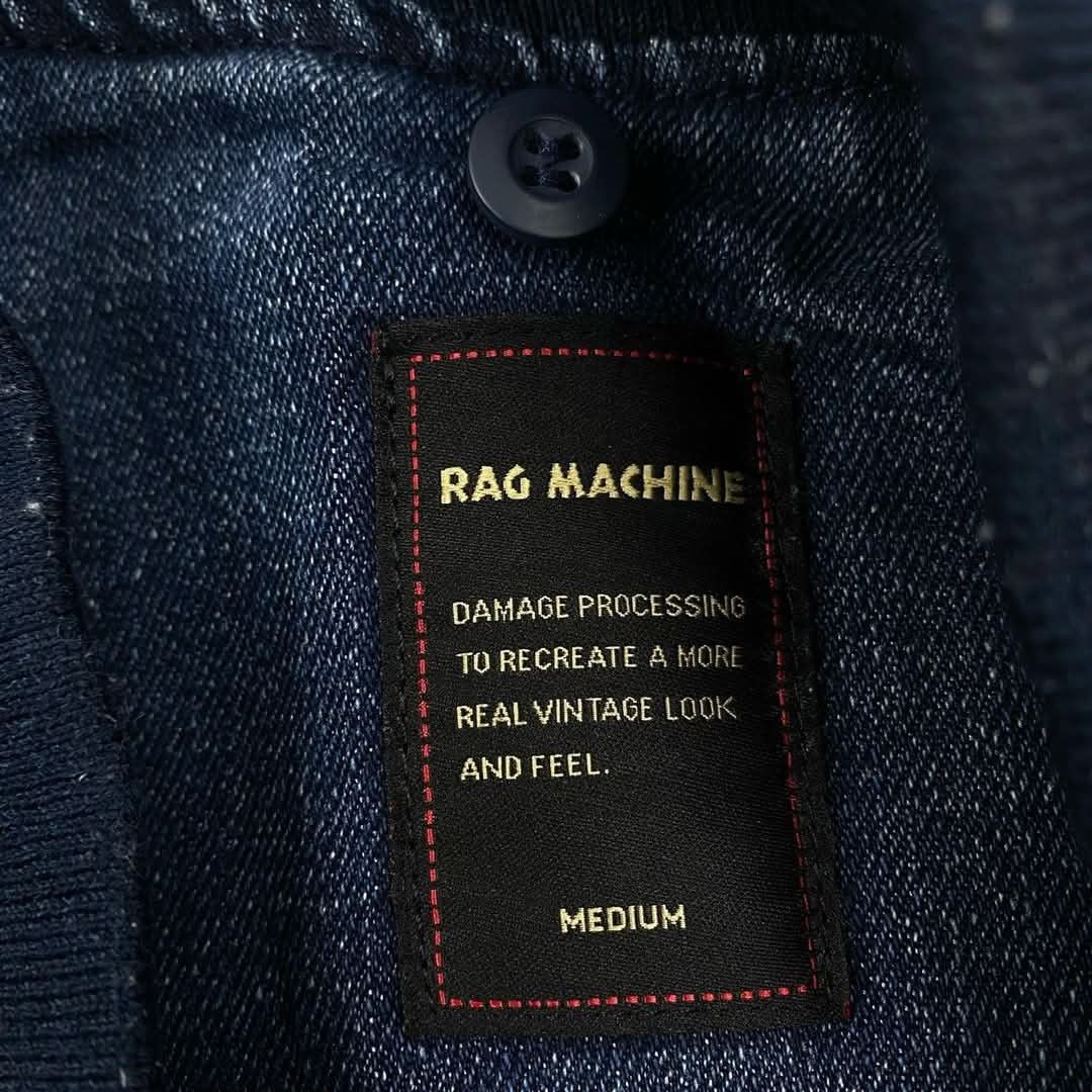 Japanese Brand Rage Machine Denim Bomber Jacket MA Flight Fashion Size US M / EU 48-50 / 2 - 2 Thumbnail