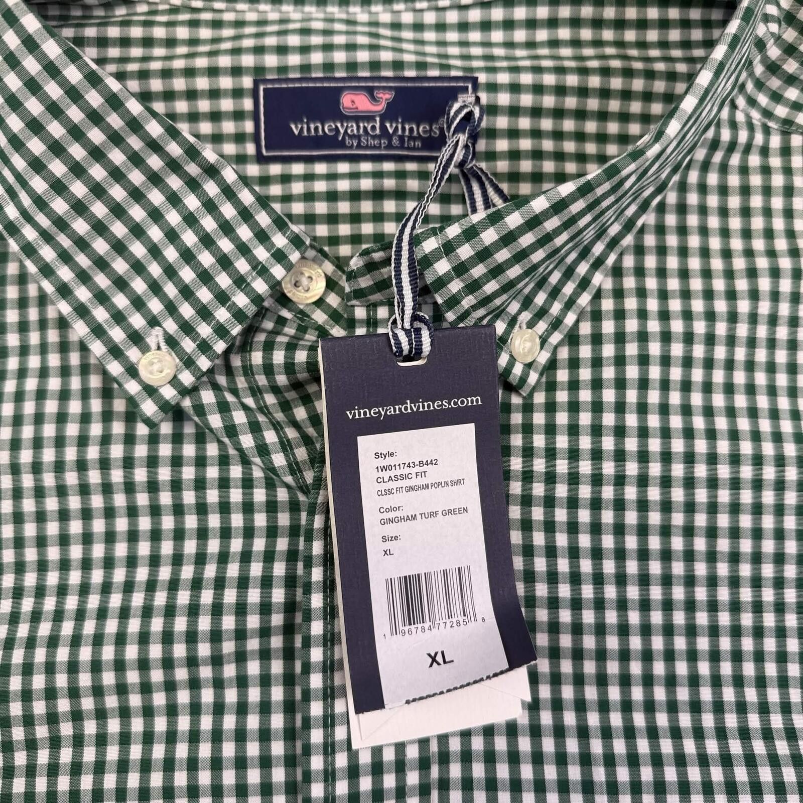 Vineyard Vines Vineyard Vines Men's Classic Fit Gingham Checkered Shirt Size ONE SIZE - 3 Thumbnail