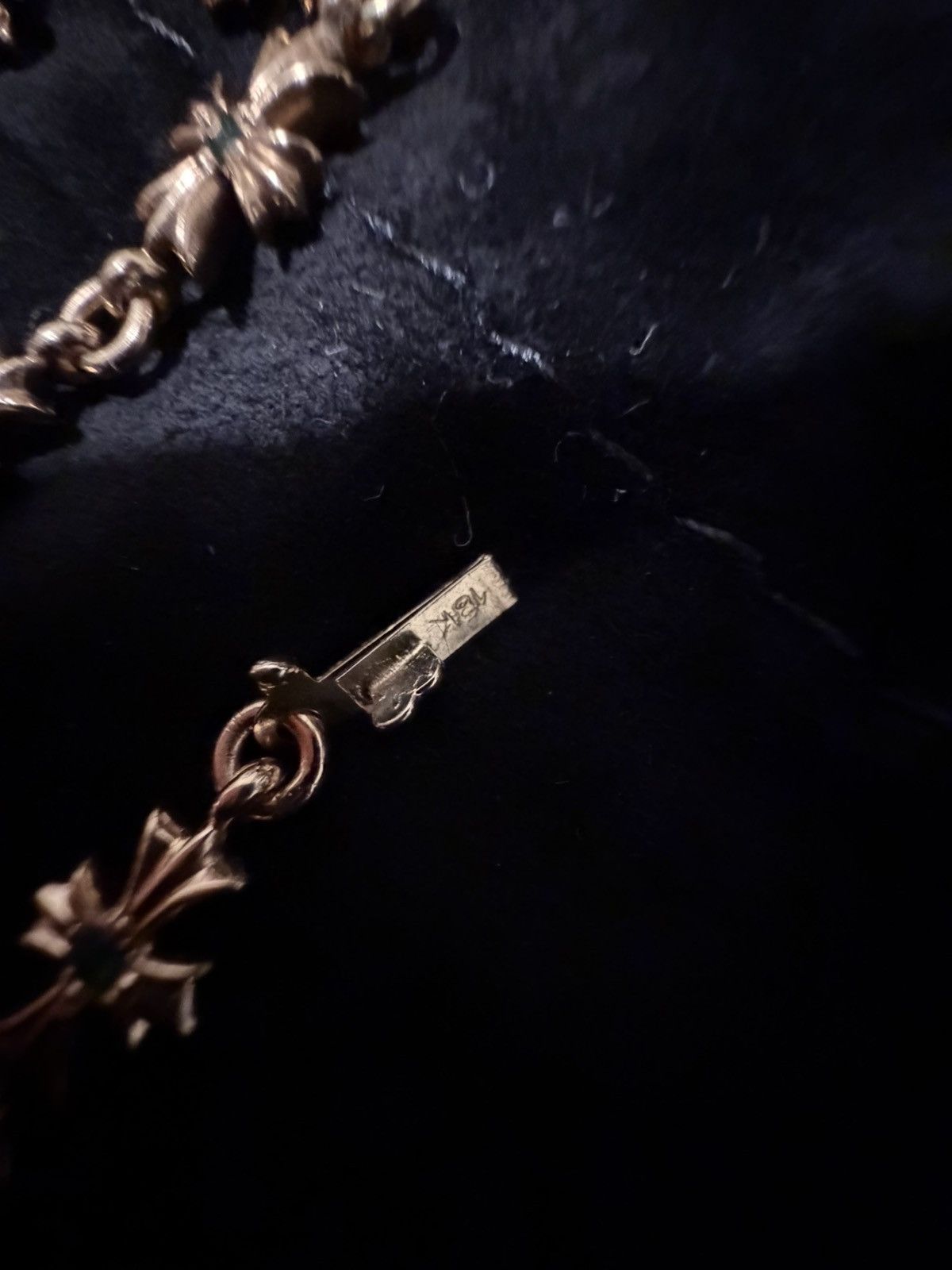 Chrome Hearts Chrome Hearts Tiny E bracelet Yellow Gold Emerald Size ONE SIZE - 6 Thumbnail