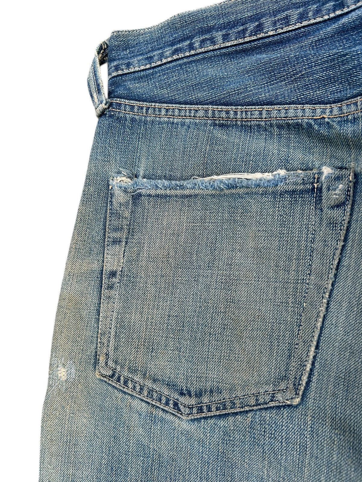 Kapital Vintage Joe McCoy Selvedge Thrashed Repair Denim Jeans Size US 30 / EU 46 - 15 Thumbnail
