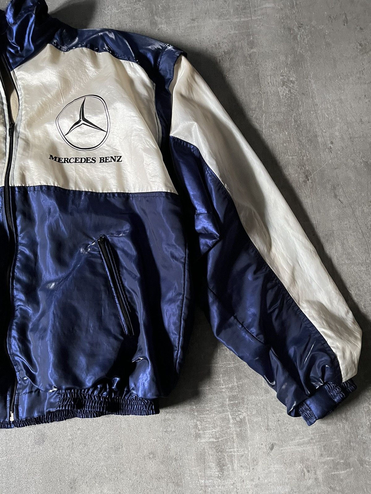 Mercedes-Benz Vintage Mercedes Benz jacket nylon 90s rare Size US XL / EU 56 / 4 - 4 Thumbnail