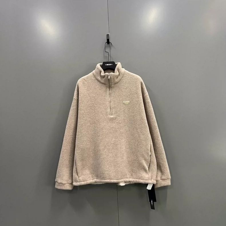Prada Prada Beige Half-Zip Jacket Size L- DMC Size US L / EU 52-54 / 3 - 1 Thumbnail
