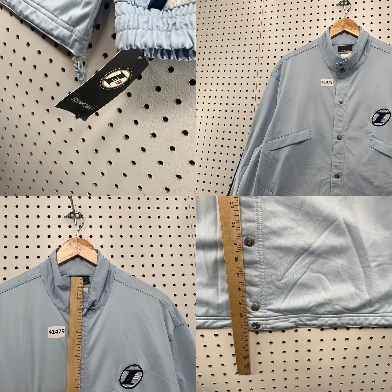 Reebok VINTAGE Reebok Allen Iverson Track Jacket Mens Medium Blue NEW NWT Size US M / EU 48-50 / 2 - 9 Thumbnail
