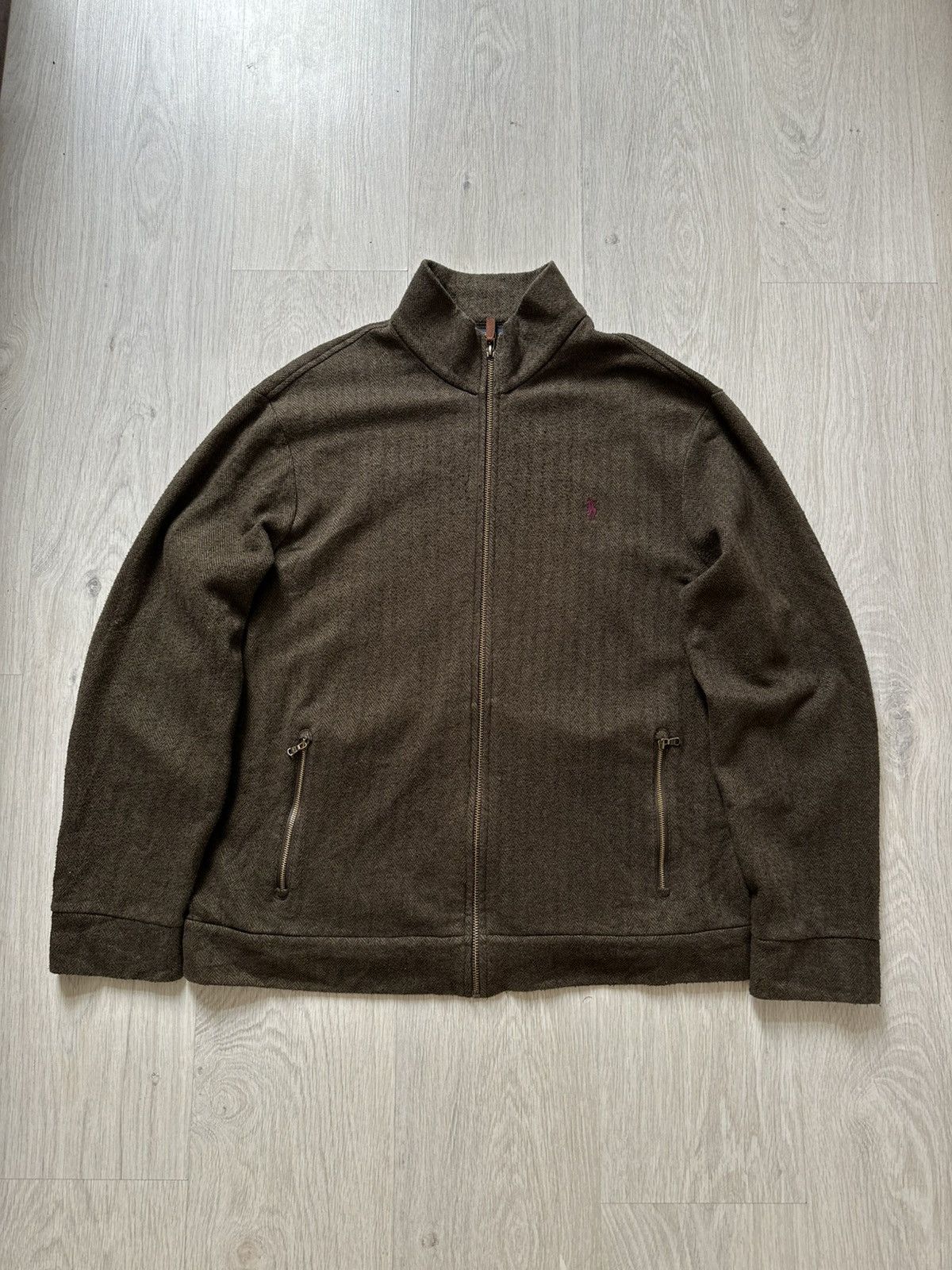 Polo Ralph Lauren Vintage Polo Ralph Lauren Zip Sweater Size US L / EU 52-54 / 3 - 1 Thumbnail