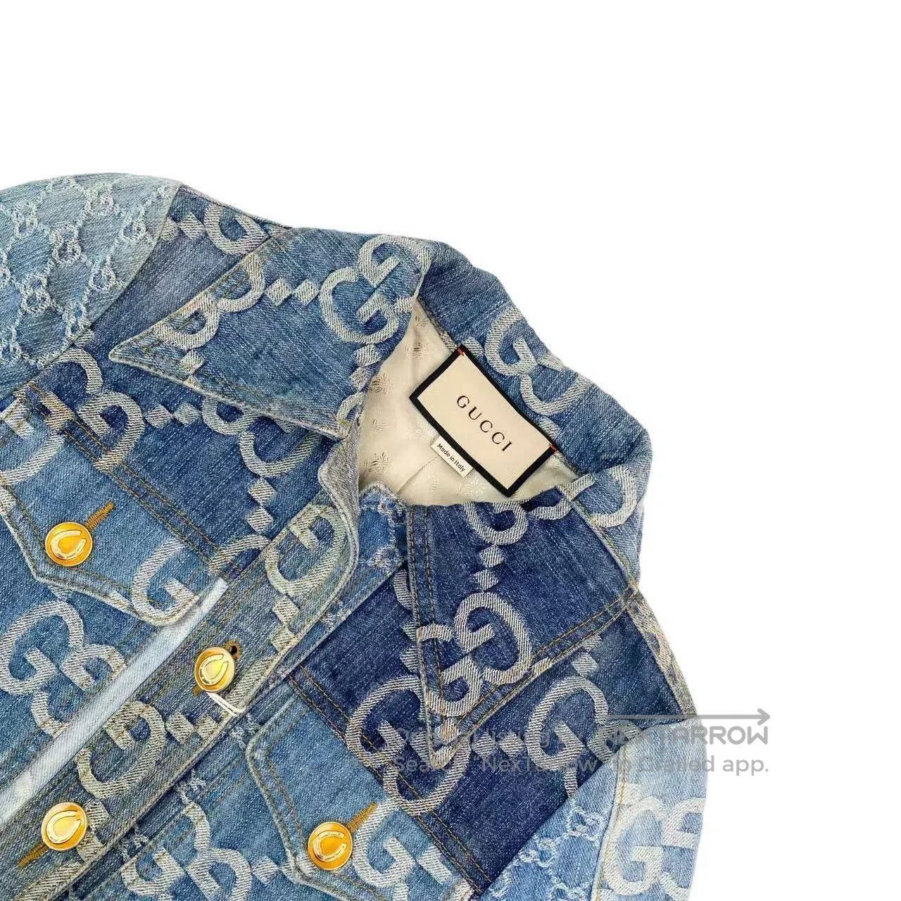 Gucci Guicci A panelled denim belt jacket| Size XXS / US 00 / IT 34 - 3 Thumbnail