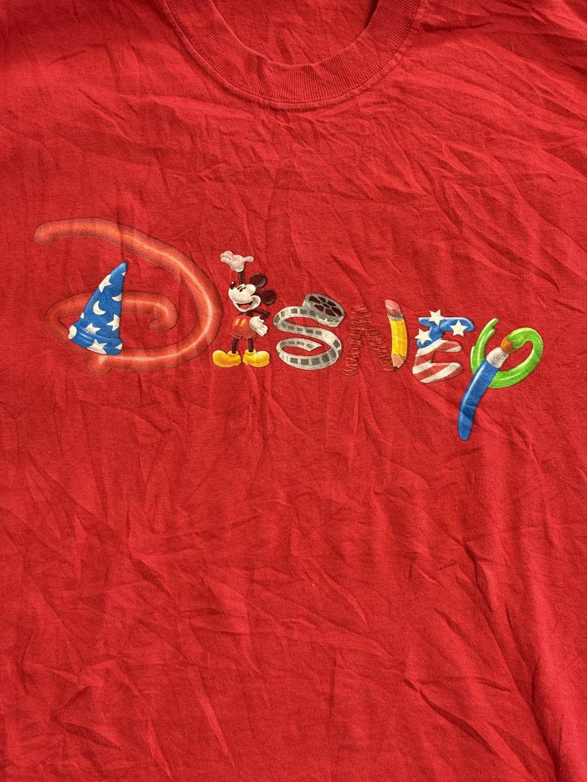 Disney Vintage Disney Spellout T-shirt Fantasia Hat Movie Film - M Size US M / EU 48-50 / 2 - 1 Thumbnail
