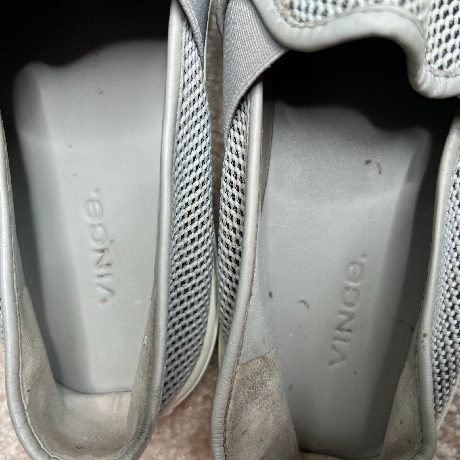 Vince Vince Blair gray leather perforated slip on sneakers Size 8 Size US 8 / IT 38 - 8 Thumbnail