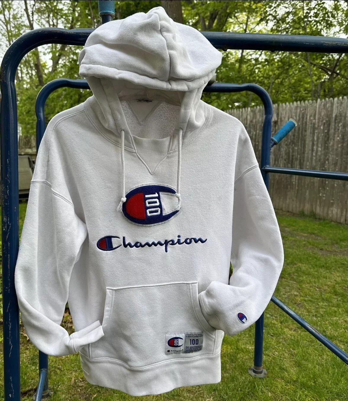 Champion 90s Vintage Champion Hoodie Reverse Weave Embroidered C Log Size US M / EU 48-50 / 2 - 3 Thumbnail
