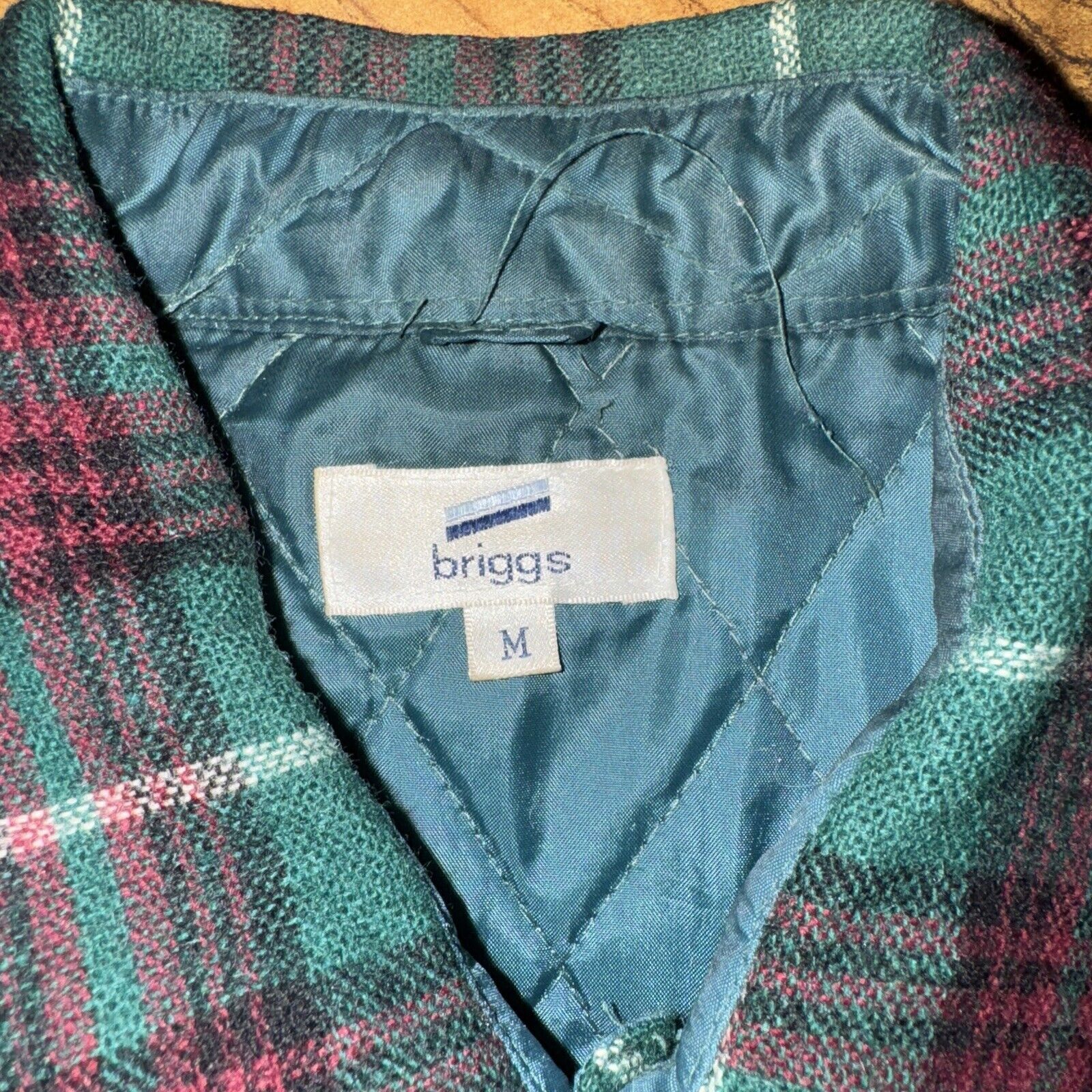 Japanese Brand × Vintage Vintage Briggs Plaid Shirt Flannel M 23x30 Made In Korea Size US M / EU 48-50 / 2 - 2 Thumbnail