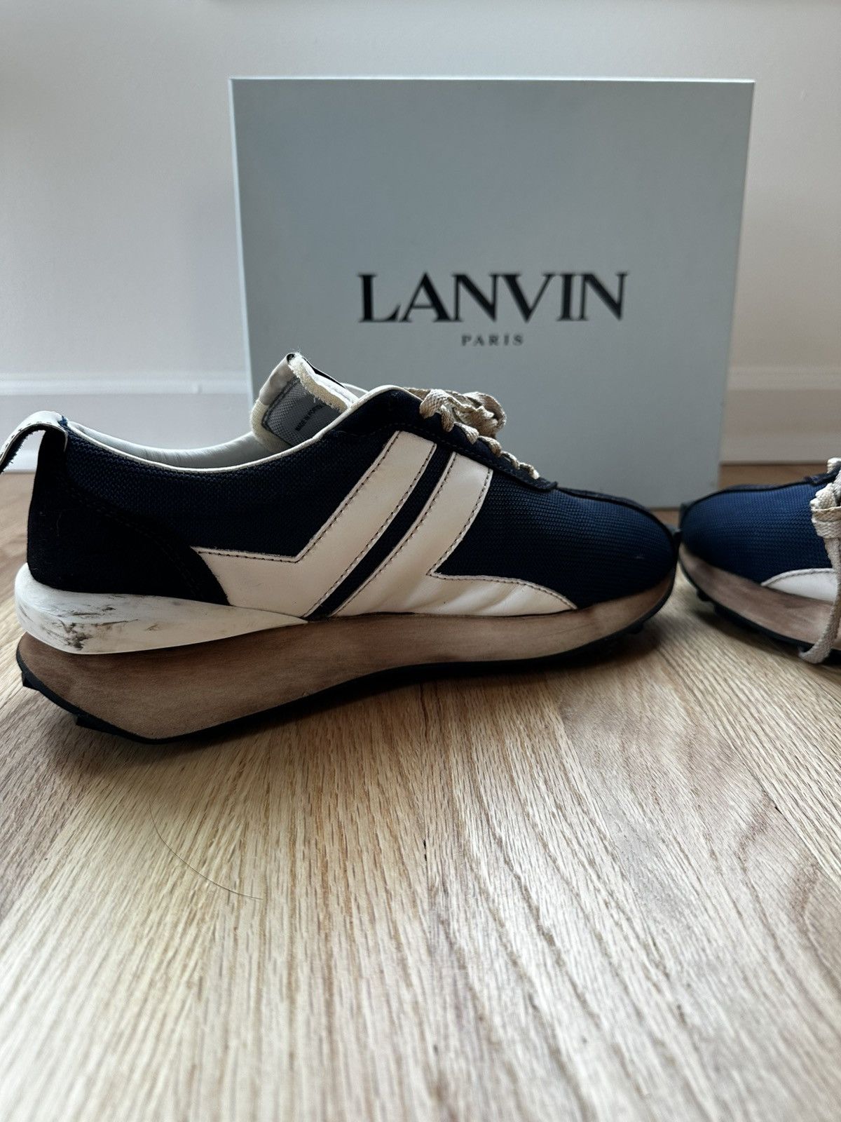 Lanvin Lanvin Bumper Sneaker Navy/White Mesh Size US 10 / EU 43 - 7 Thumbnail