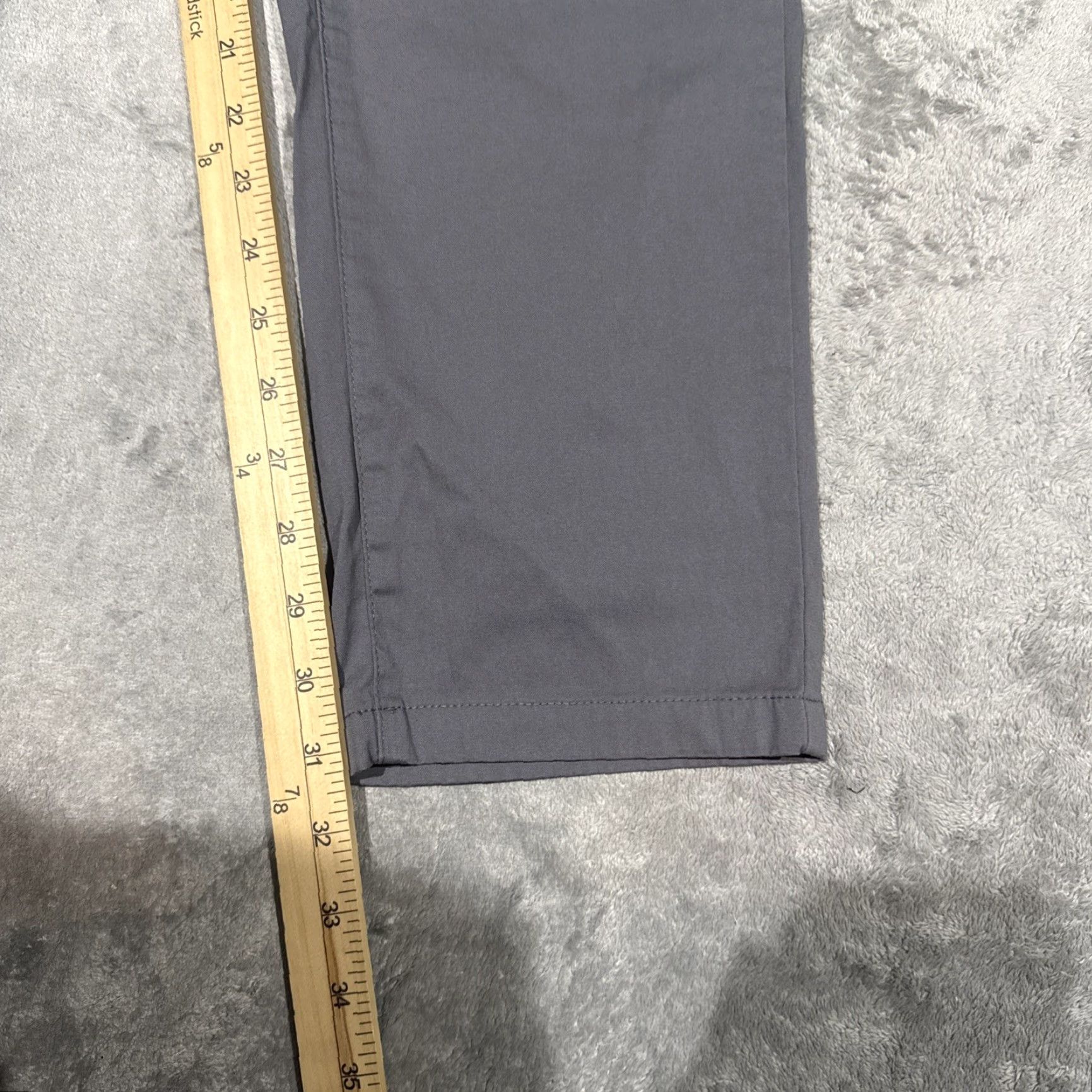 Vintage Bird Dogs Pants Men’s Sz 36x32 Gray Lined Performance Smooth Flat Front Chino Dogs Boom For Your Boomstick Logo Reg Regular Mens Size US 36 / EU 52 - 4 Thumbnail