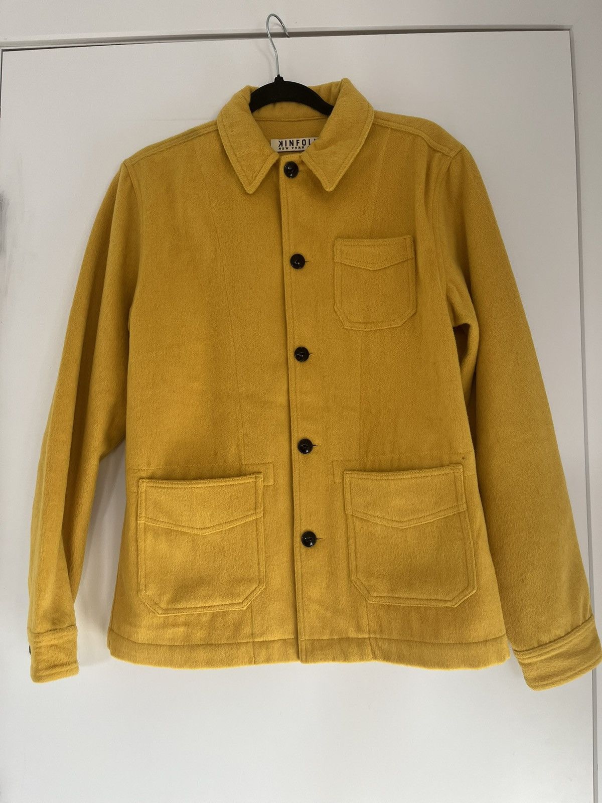 Kinfolk Kinfolk Yellow Wool Chore Jacket Size US S / EU 44-46 / 1 - 1 Thumbnail