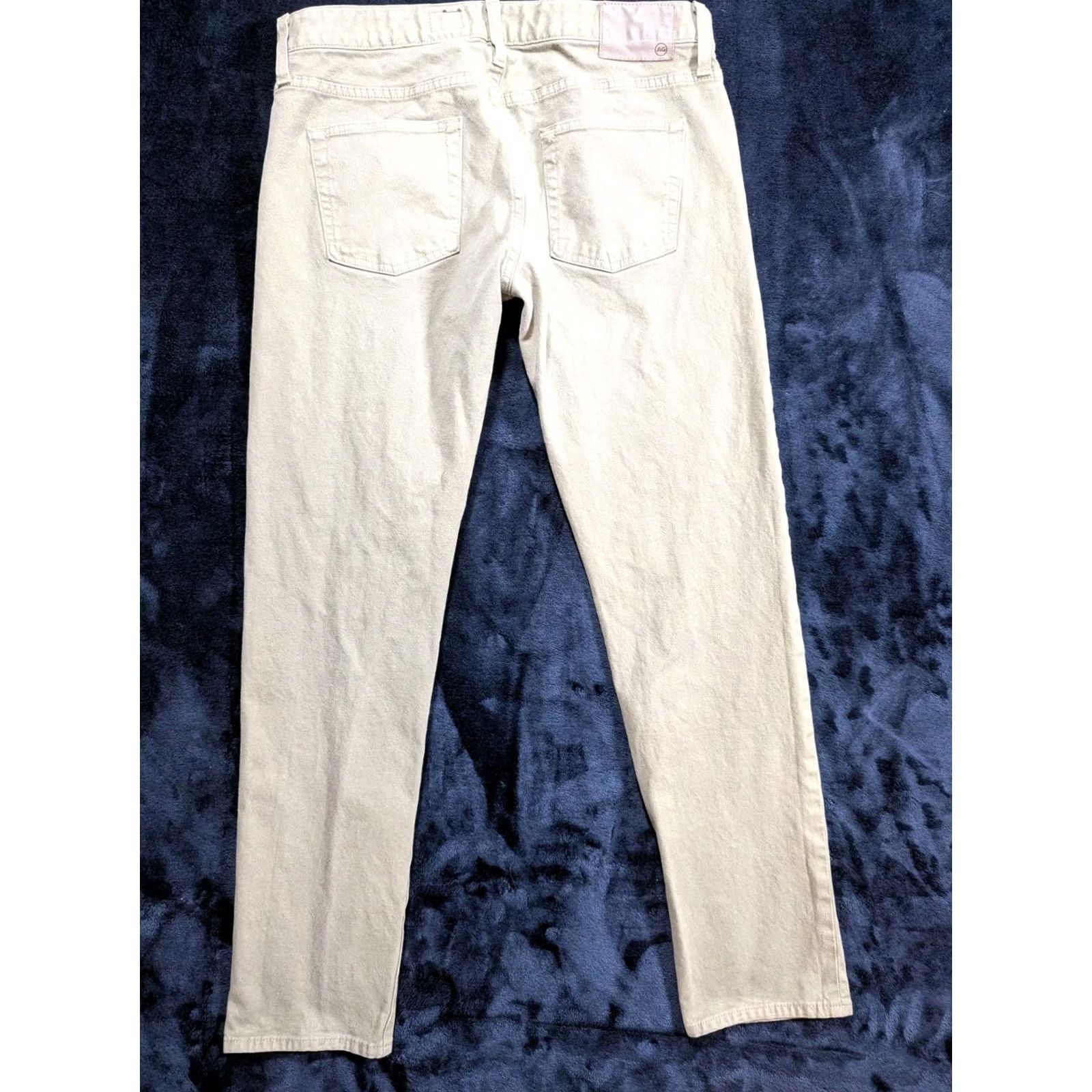 Vintage AG Adriano Goldschmied Jeans Mens 36R 36x32 The Dylan Slim Skinny Green Denim Cotton Blend Slimming Modern Size US 36 / EU 52 - 6 Thumbnail