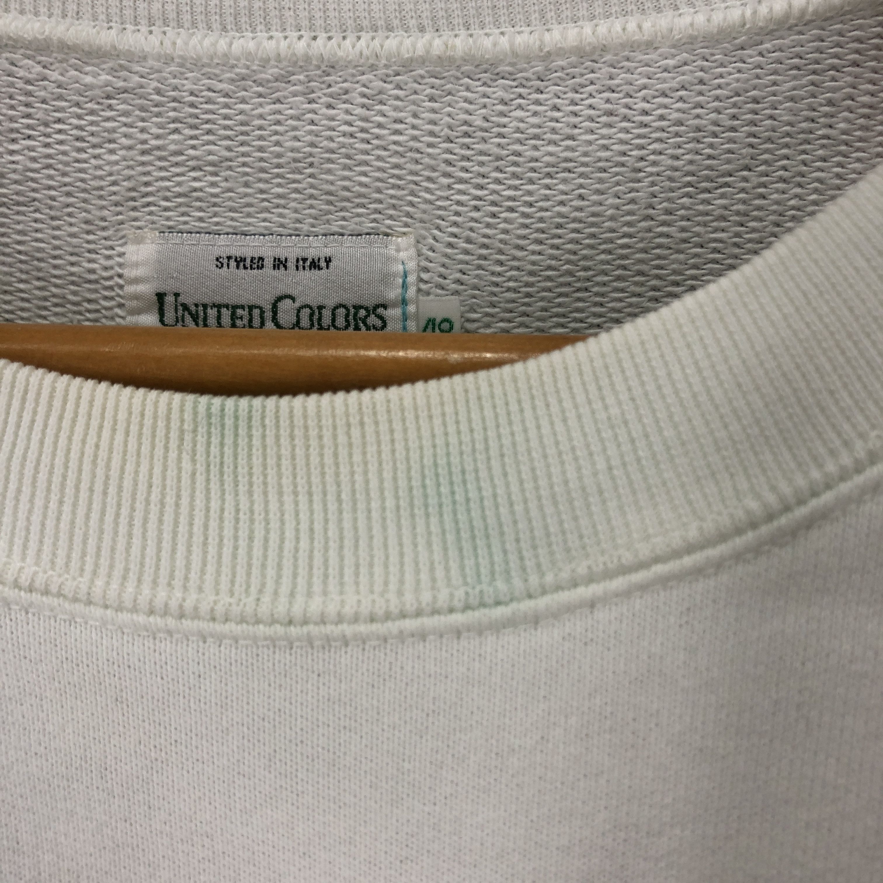 United Colors Of Benetton UNITED COLOR OF BENETTON Crew Neck Sweatshirt #1042/AK Size US M / EU 48-50 / 2 - 6 Thumbnail