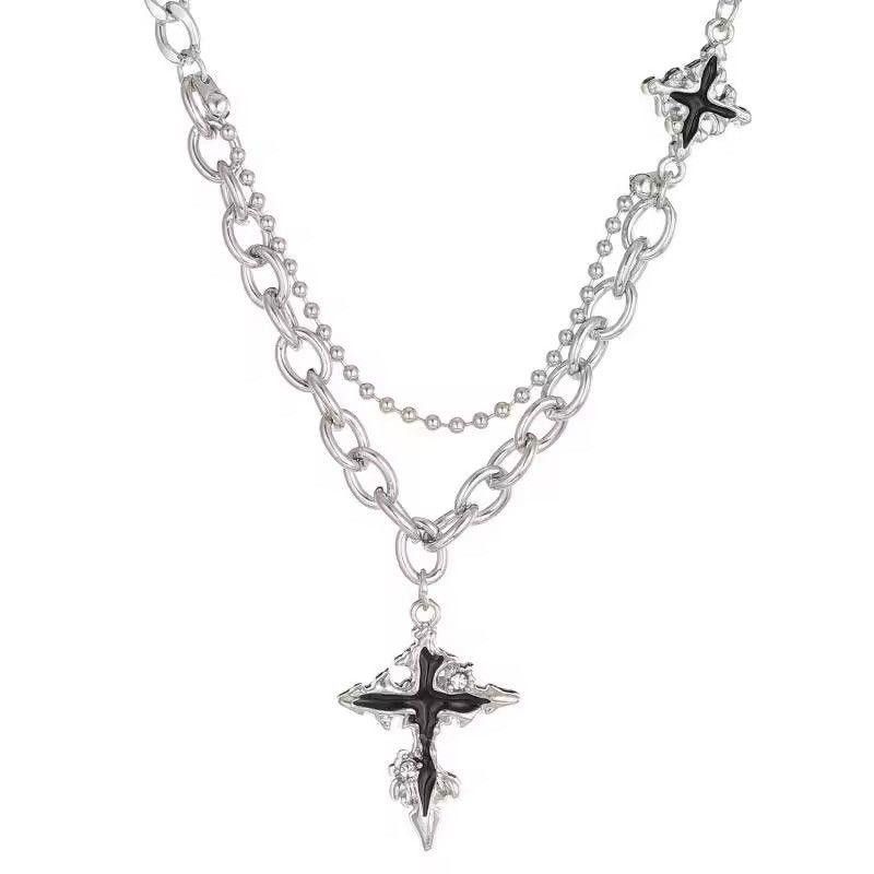 Jewelry Titanium Steel Cross Necklace Size ONE SIZE - 5 Thumbnail