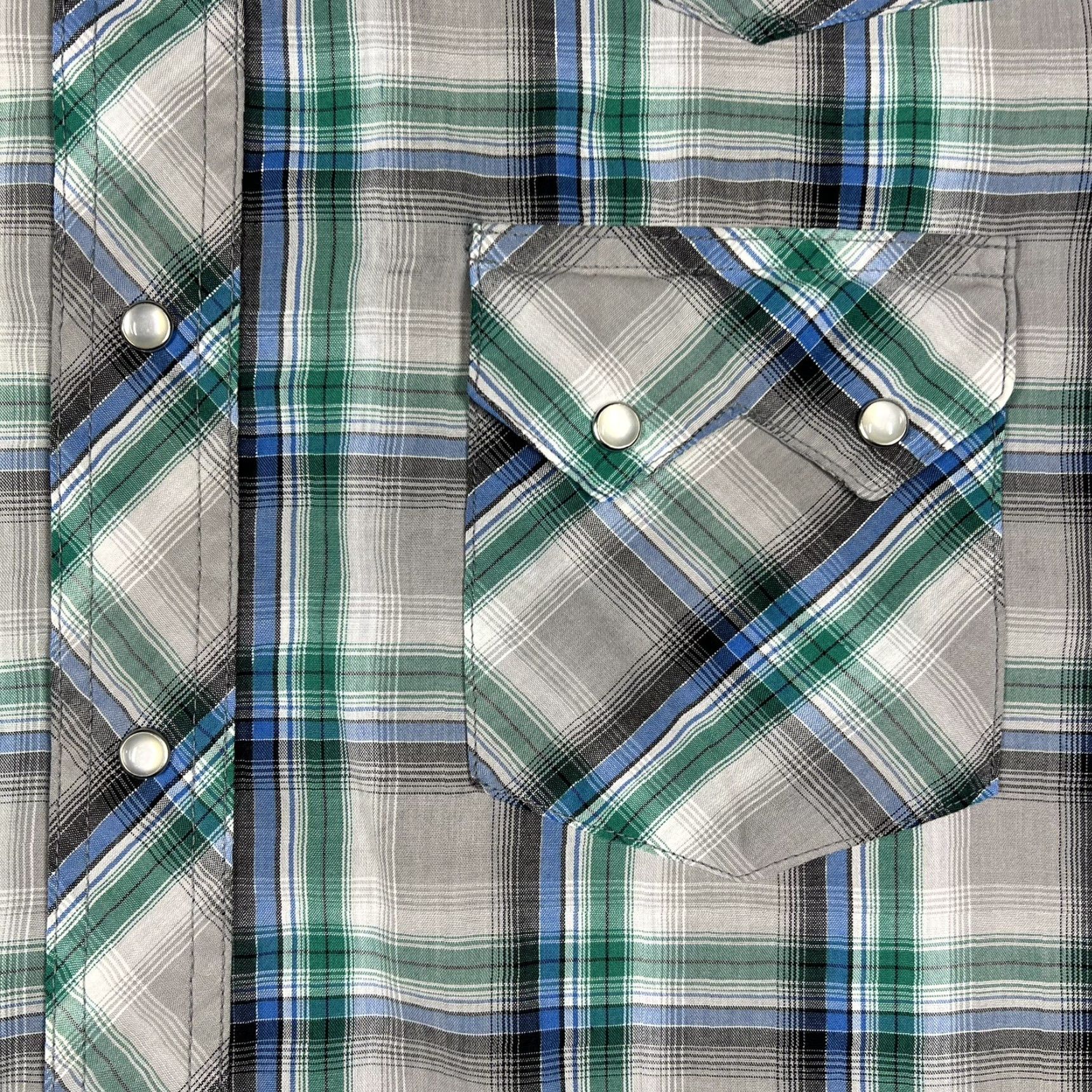 Wrangler VTG Wrangler Western Pearl Snap Shirt Mens XL Multicolor Plaid Cowboy Shirt Size US XL / EU 56 / 4 - 3 Thumbnail