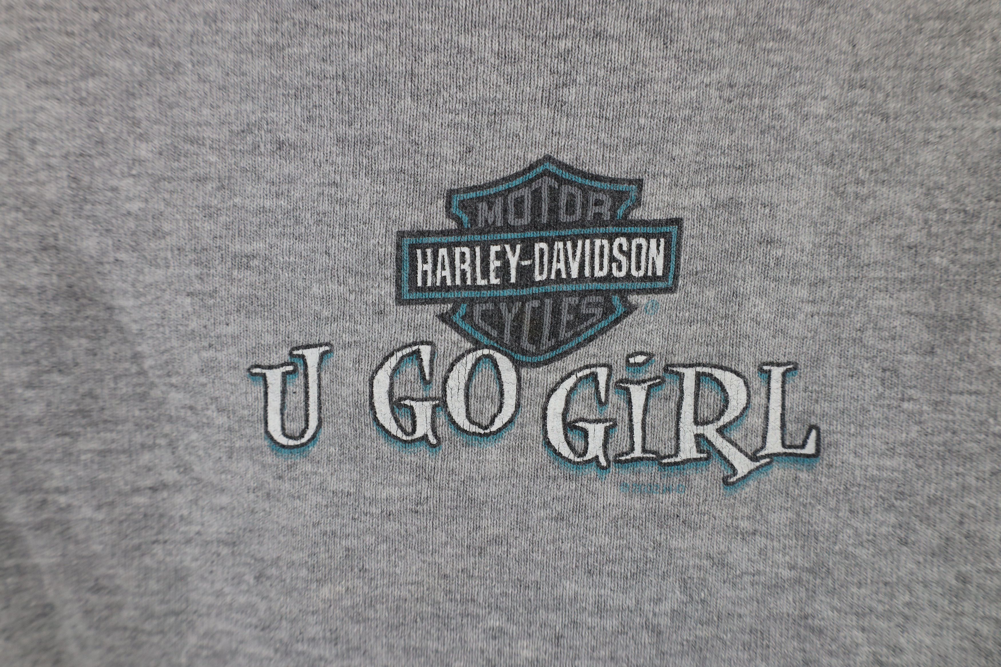 Harley Davidson × Vintage Vintage Y2K 2002 Harley Davidson Ribbed Knit T-Shirt USA Size M / US 6-8 / IT 42-44 - 6 Thumbnail