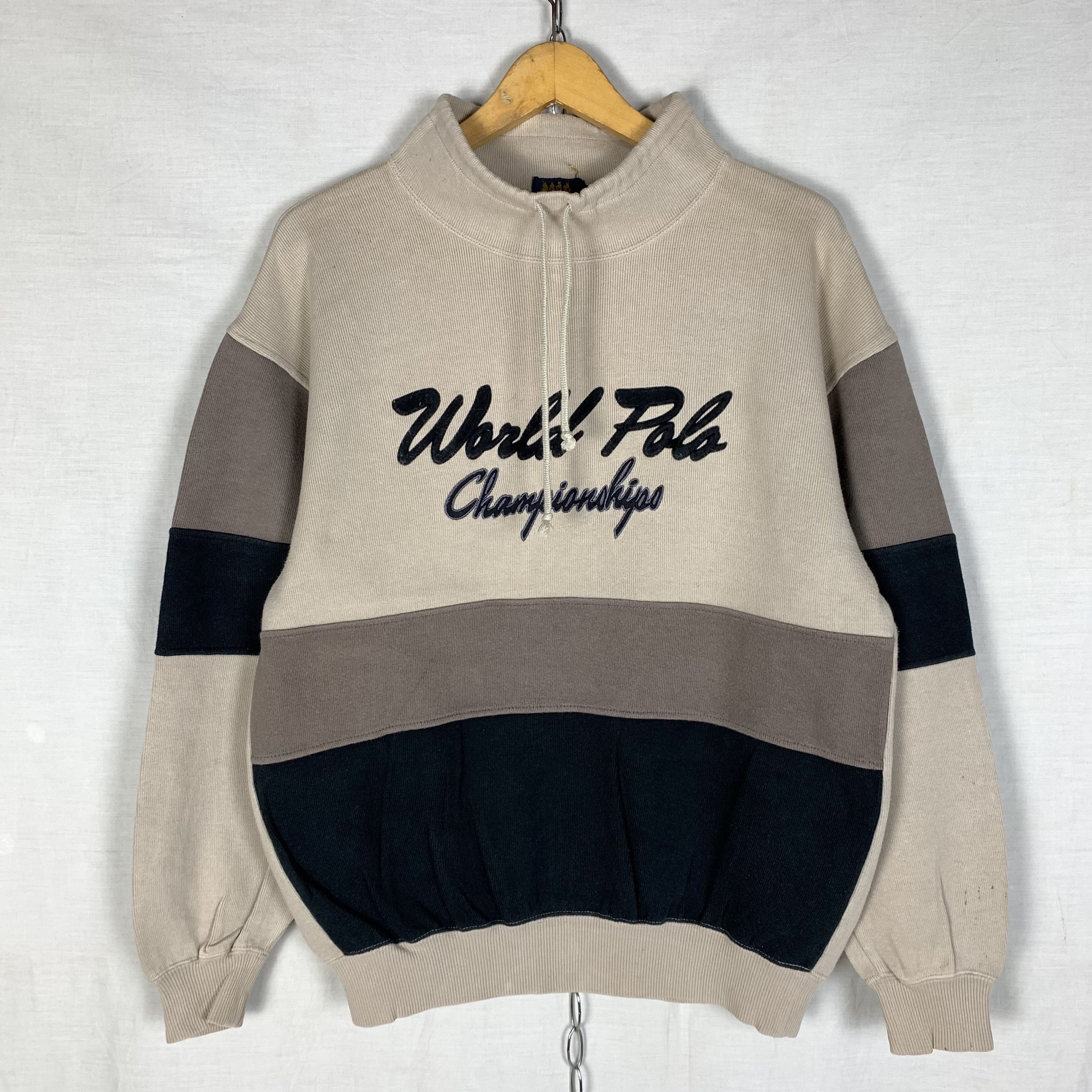 Vintage Vintage World Polo Championships Sweatshirt Crewneck Size US M / EU 48-50 / 2 - 3 Thumbnail