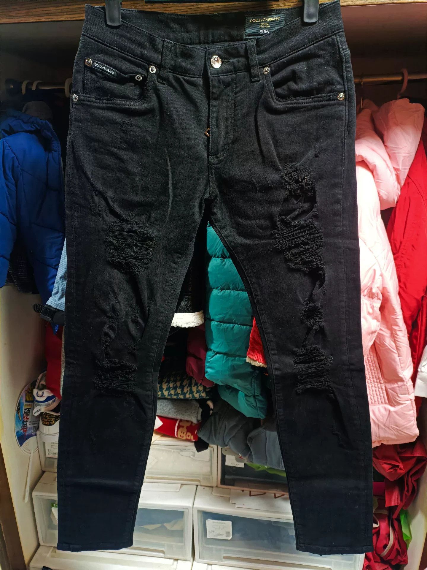 Dolce & Gabbana Dolce&Gabbana Distressed Slim Jeans Size US 28 / EU 44 - 1 Thumbnail