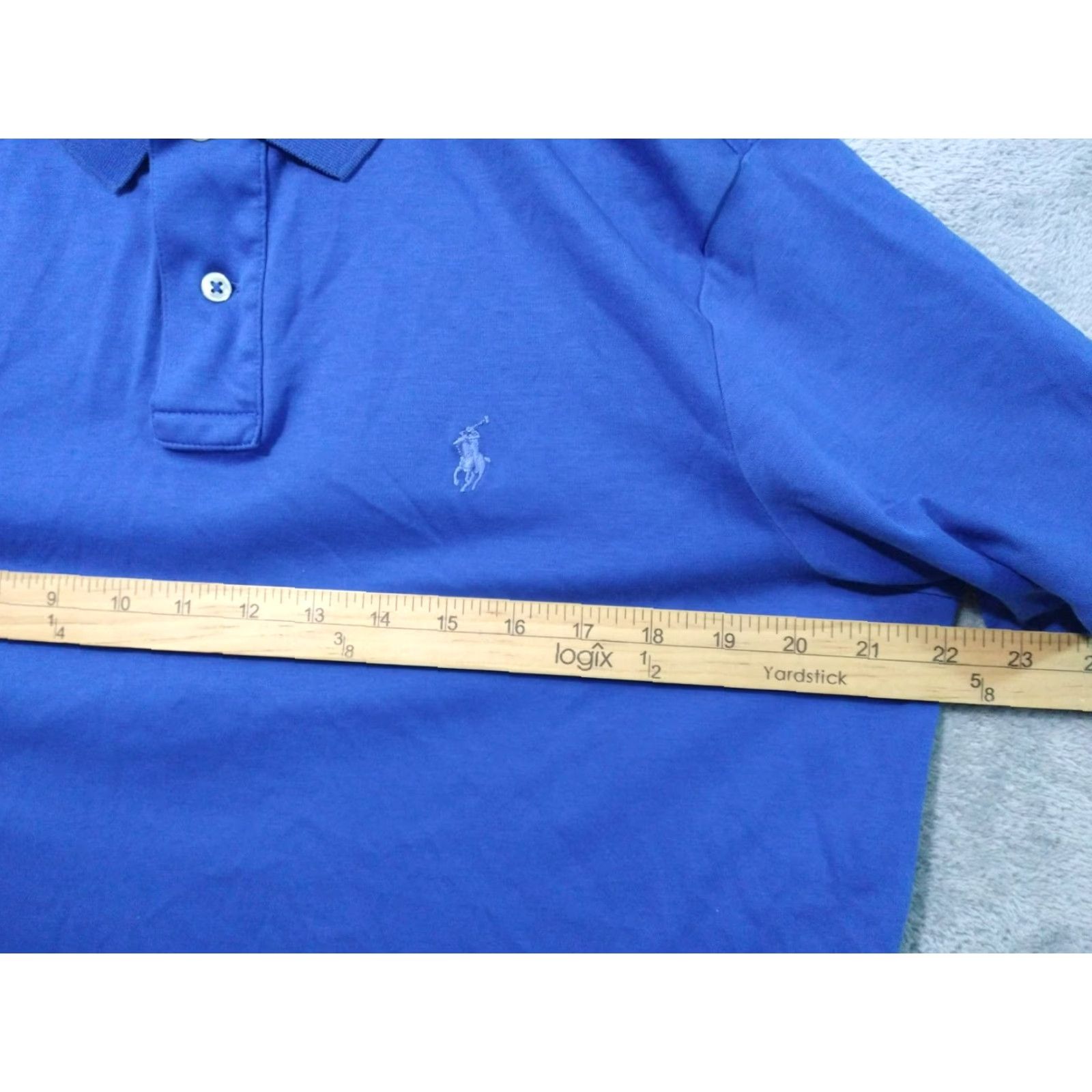Polo Ralph Lauren Polo Ralph Lauren Polo Shirt Mens Large Blue Pima Soft Touch Short Sleeve Logo Size US L / EU 52-54 / 3 - 4 Thumbnail