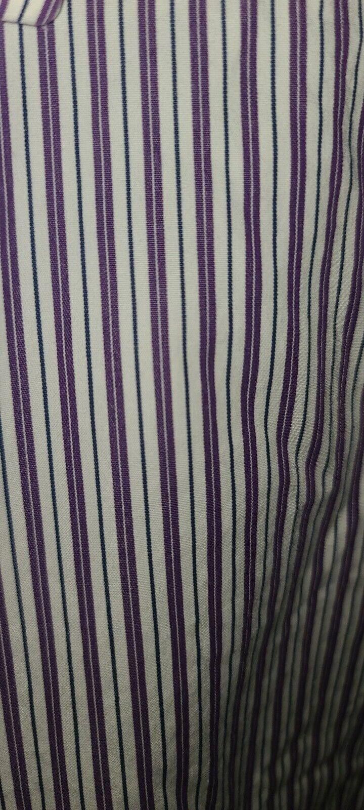 Polo Ralph Lauren Polo Ralph Lauren Men's Large 15.5 32/33 Purple White Regent Size 42R - 2 Thumbnail