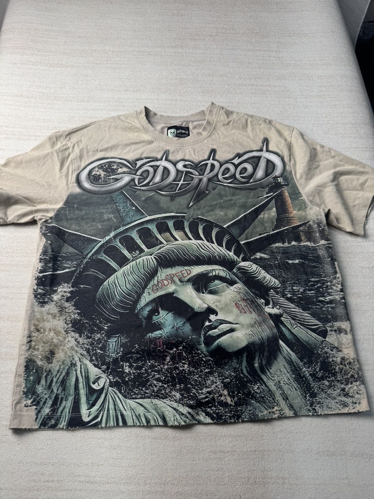 Godspeed Sunken liberty tee Size US XL / EU 56 / 4 - 1 Thumbnail