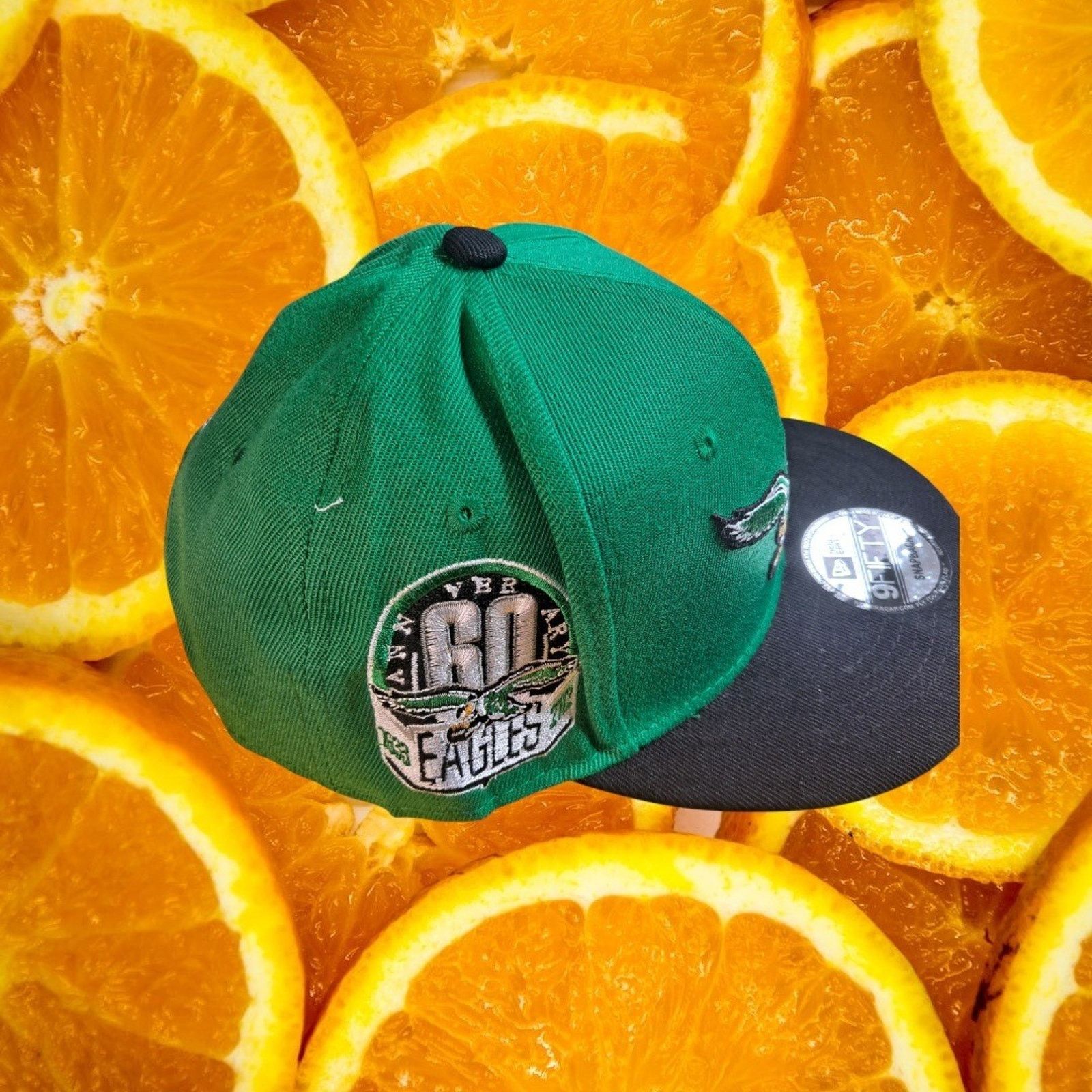 New Era Philadelphia Eagles New Era Snapback Hat Anniversary NFL Cap Size ONE SIZE - 5 Thumbnail
