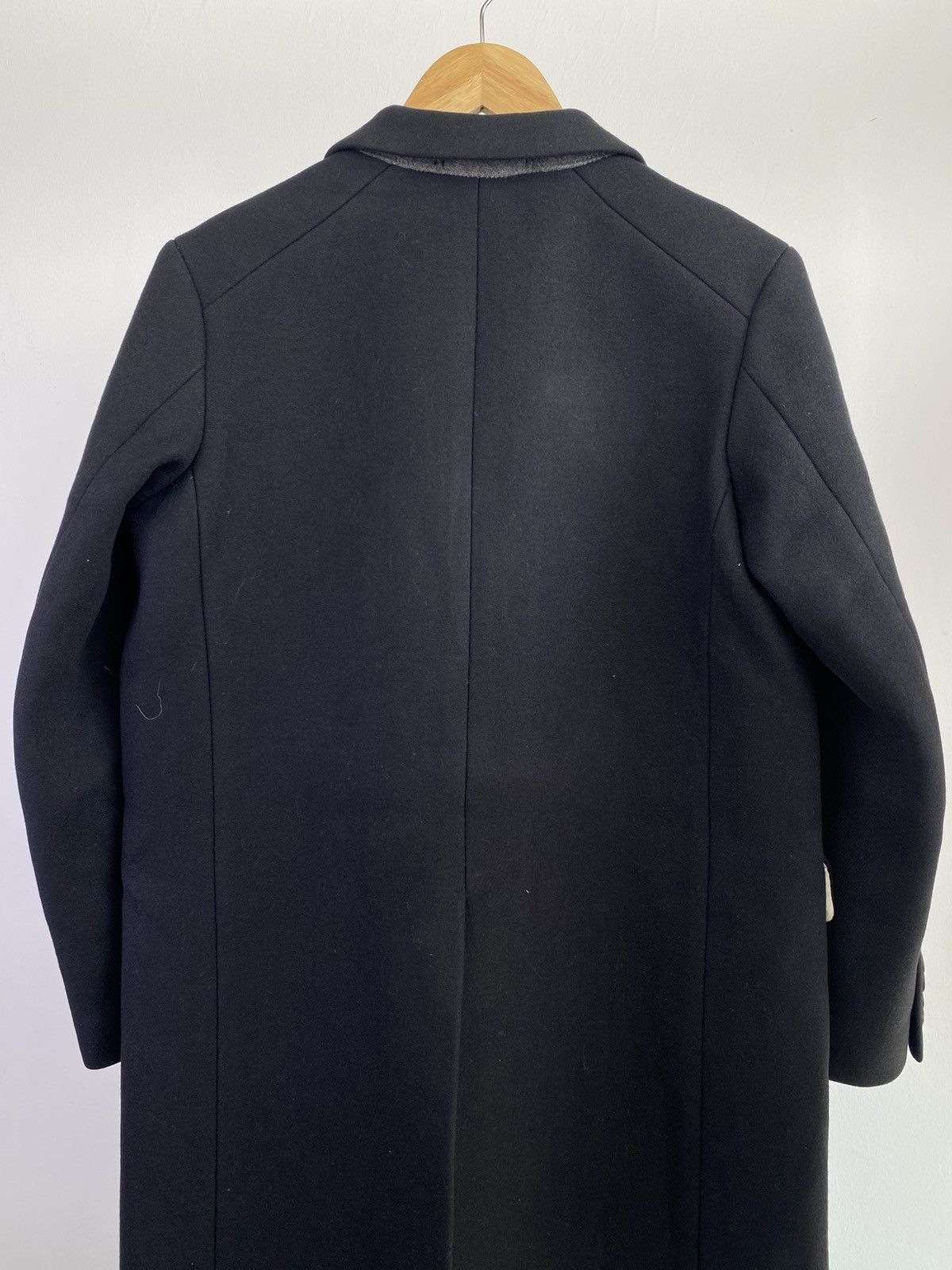 Japanese Brand Scye Supreme Chaster Coat Wool Melton Tailored Coat Size US S / EU 44-46 / 1 - 7 Thumbnail