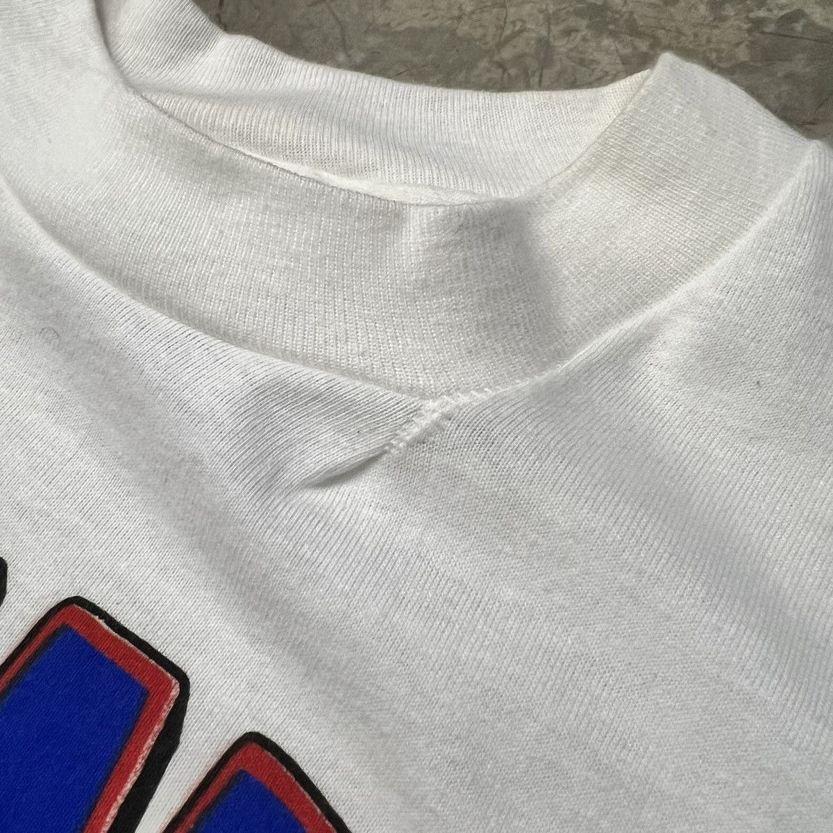 Giant × NFL × Vintage Vintage 1990 New York Giants Helmet White T-shirt Size US XL / EU 56 / 4 - 3 Thumbnail
