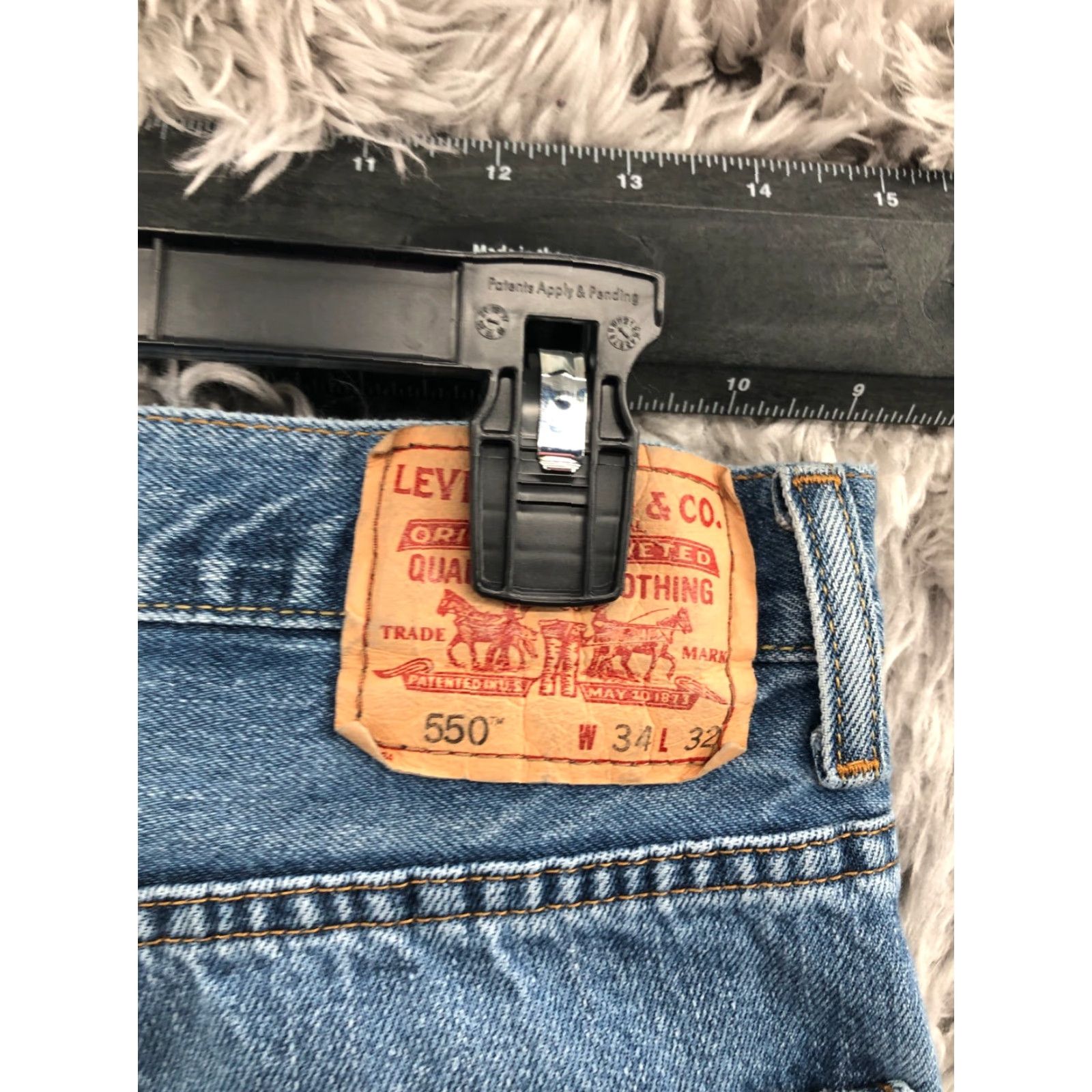 Levi's Levi's Jeans 550 Relaxed Straight Size 34x32 Mens Mid Rise Medium Blue Wash Everyday Comfort 5-Pocket Denim Regular Fit Size US 34 / EU 50 - 6 Thumbnail