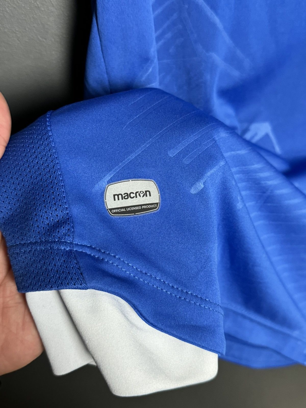 Macron Liechtenstein 18/19 Home Match Worn Football Jersey T-Shirt Size US M / EU 48-50 / 2 - 7 Thumbnail