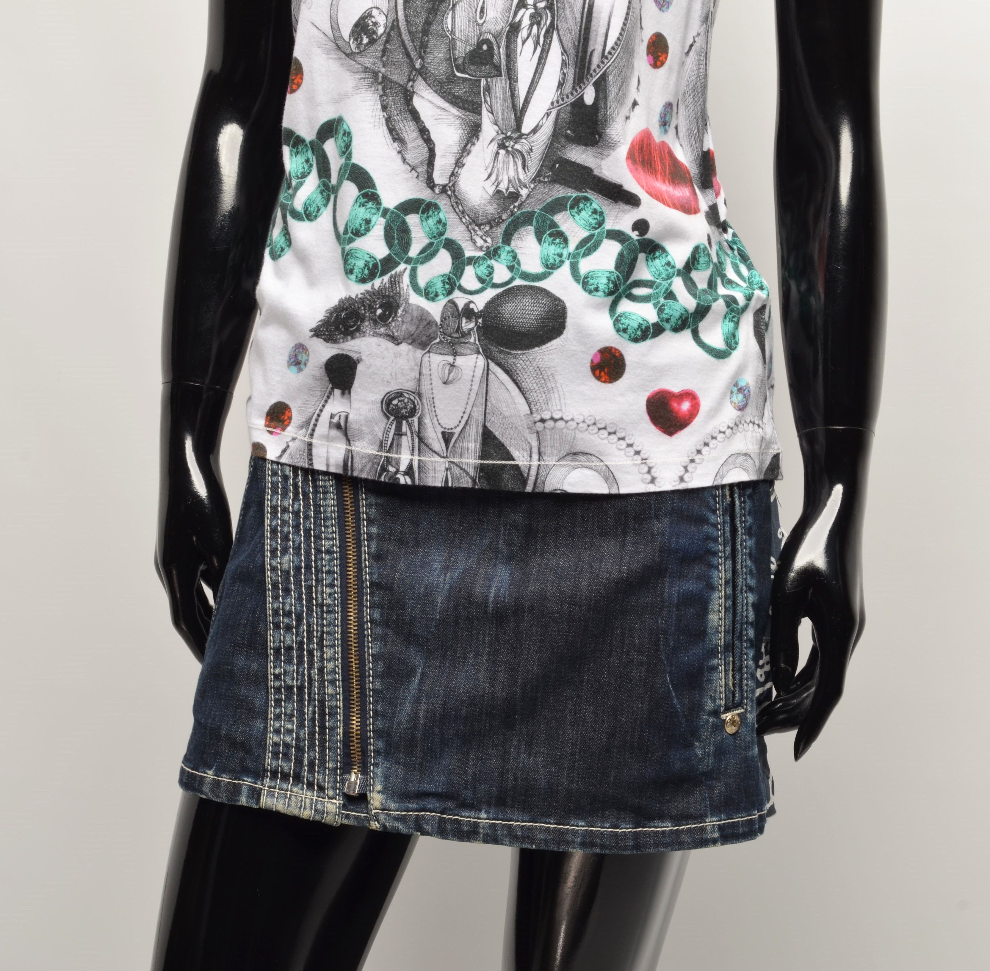 Custo Barcelona Custo Barcelona Y2K Futuristic Multicolor Tank Top Size S / US 4 / IT 40 - 3 Thumbnail