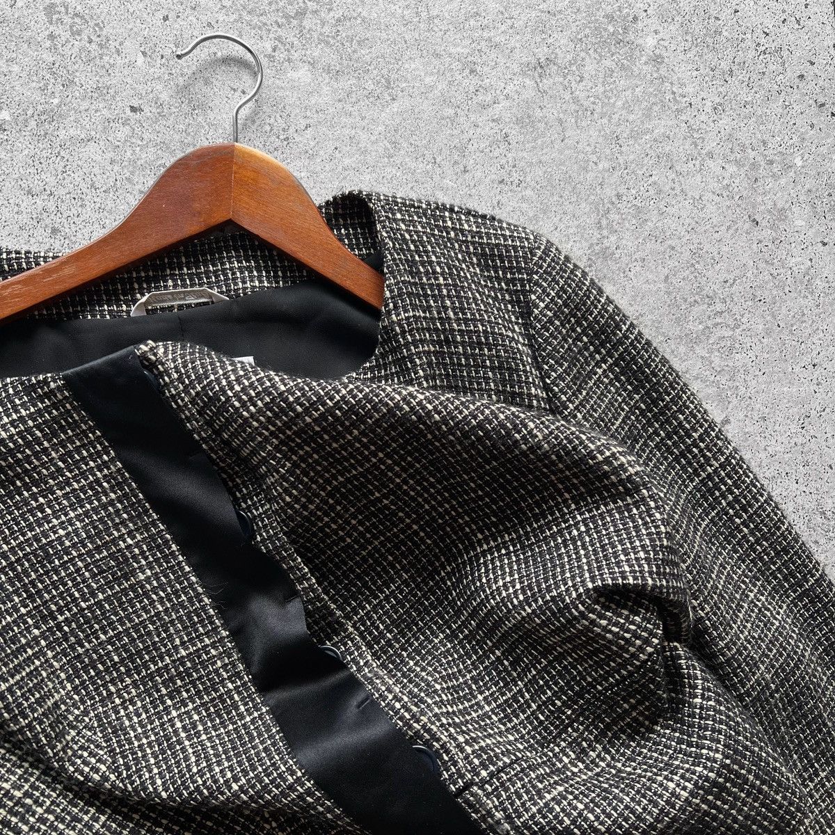Max Mara Max Mara Womens Premium Gray Wool Long Sleeve Blazer Jacket Size M / US 6-8 / IT 42-44 - 6 Thumbnail