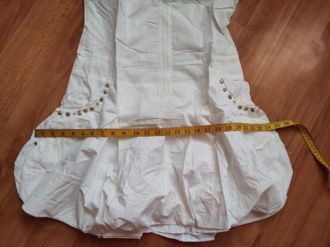 Other White Parachute Mini Dress Hooded Avant Garde Sz M NEW Size M / US 6-8 / IT 42-44 - 9 Thumbnail