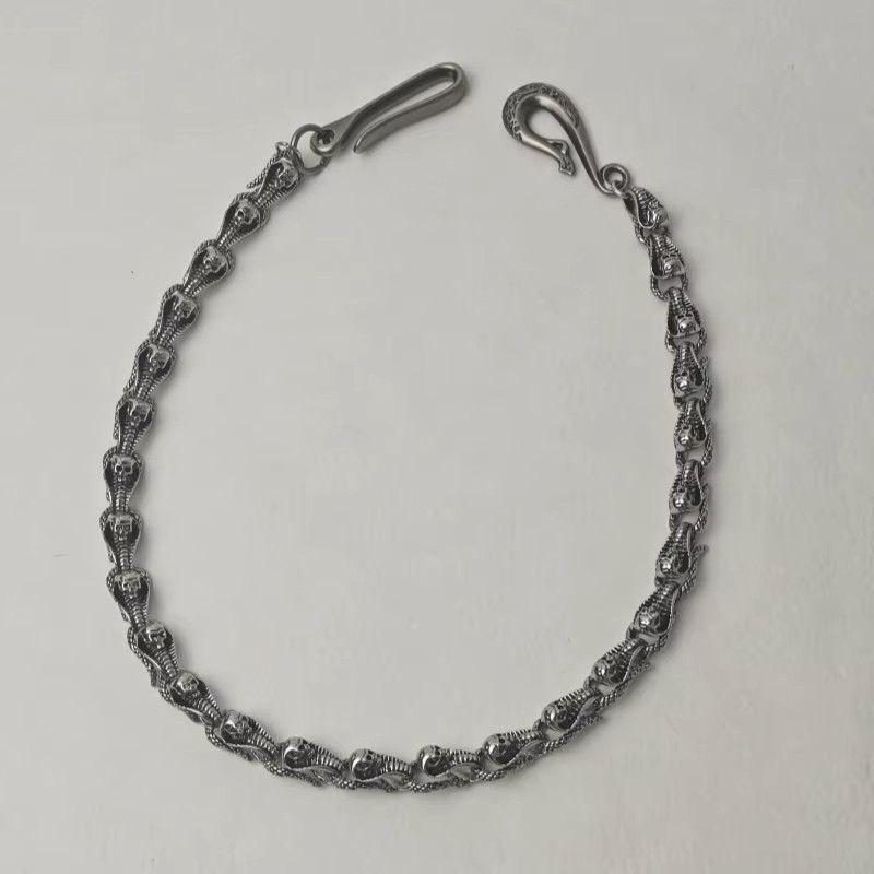 Jewelry Serpentine Skeleton Pants Chain Waist Hip Hop Jewelry Size ONE SIZE - 3 Thumbnail