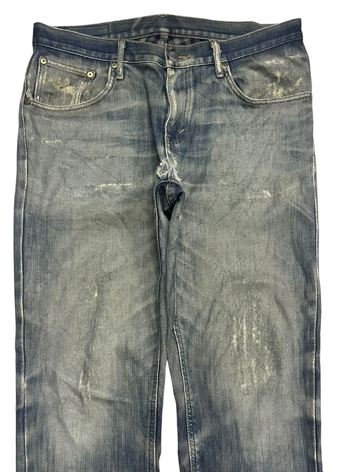 Edwin Edwin Vintage Distressed Straight Loose With Faded Wash Size US 33 - 3 Thumbnail