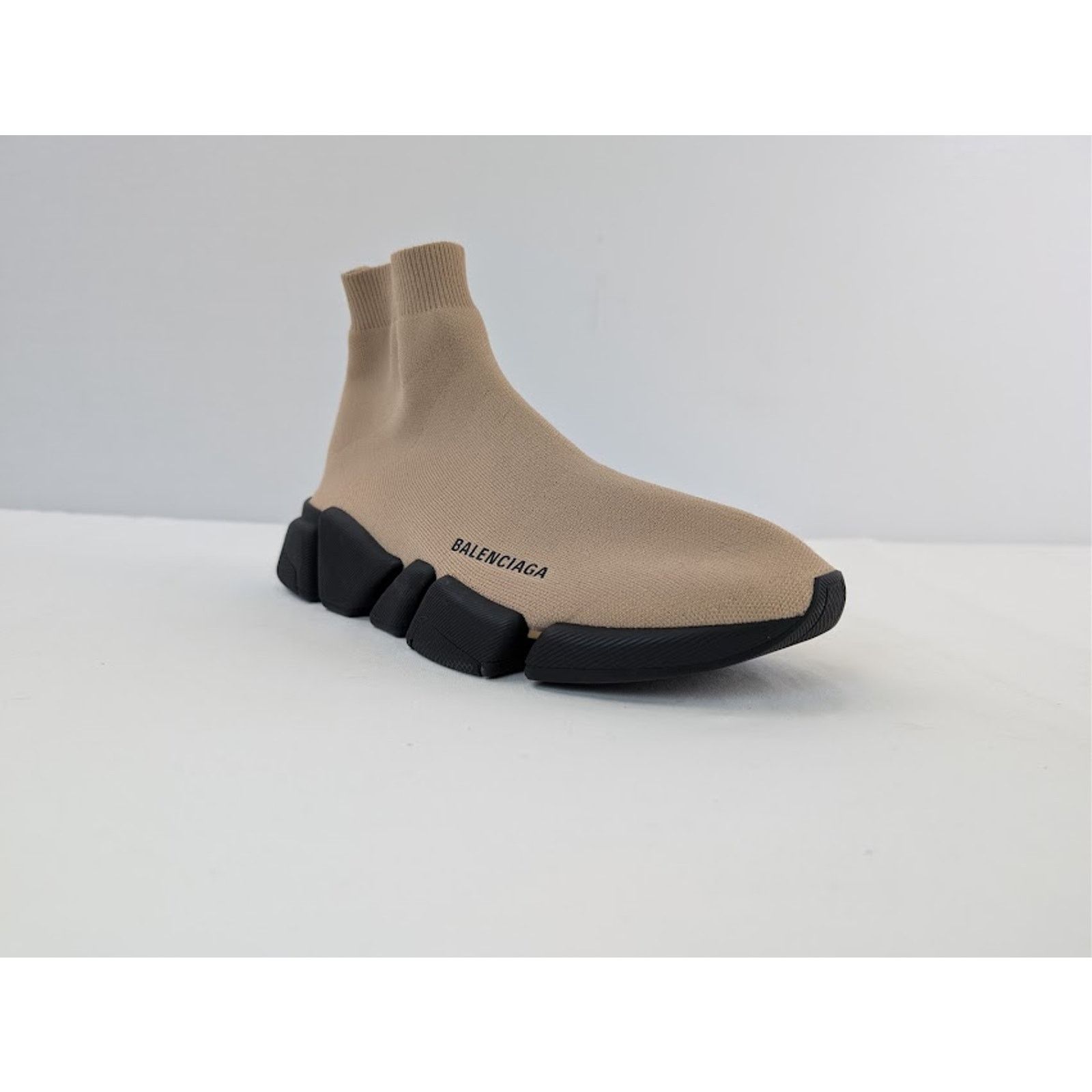 Balenciaga o1rshd1 Q:2 / Speed 2.0 LT Recycled Knit Sneaker in Beige Size US 10 / EU 43 - 3 Thumbnail