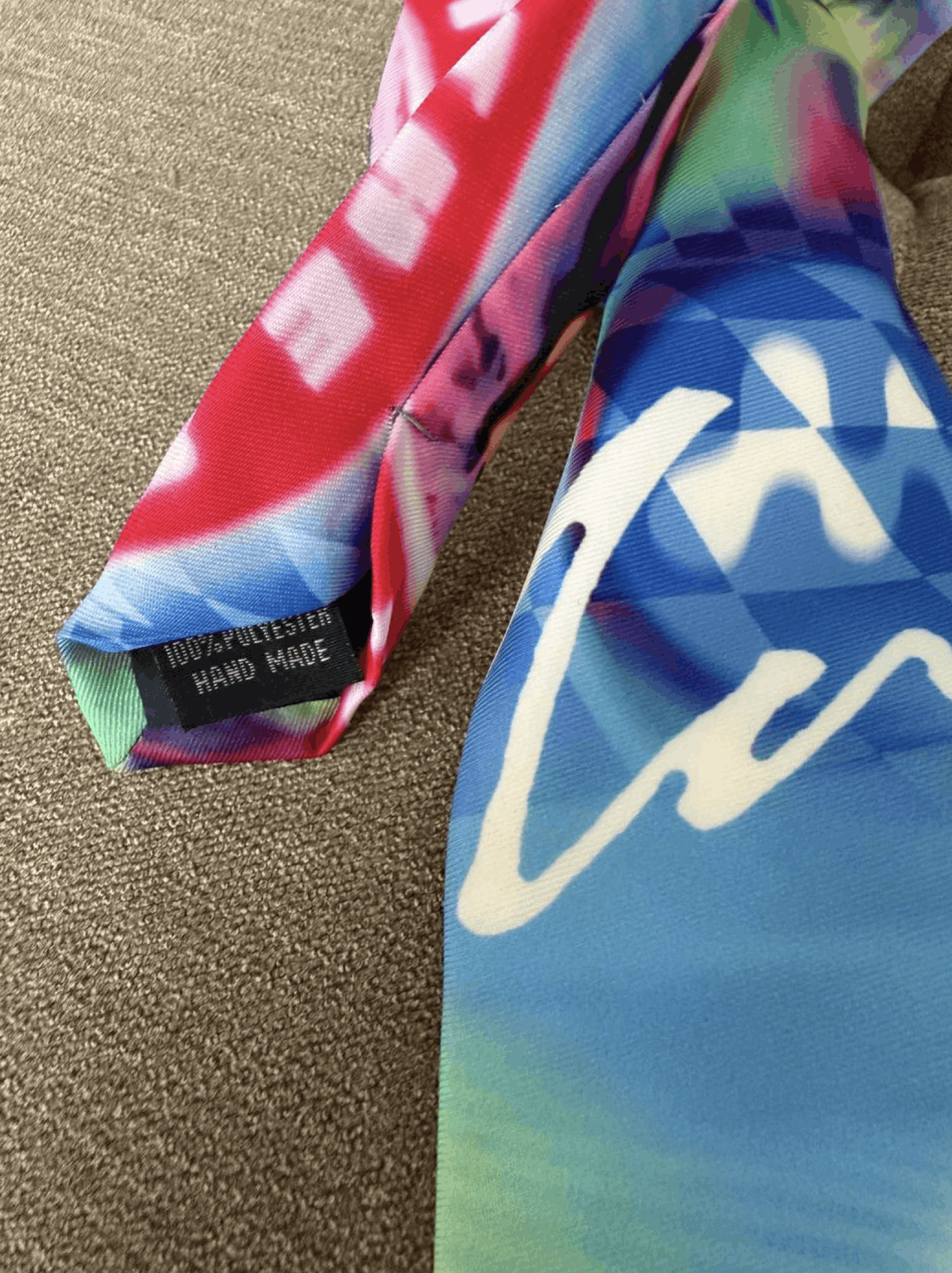 Mowalola Mowalola Rare Piece Multicolor MTV Tie Size ONE SIZE - 3 Thumbnail