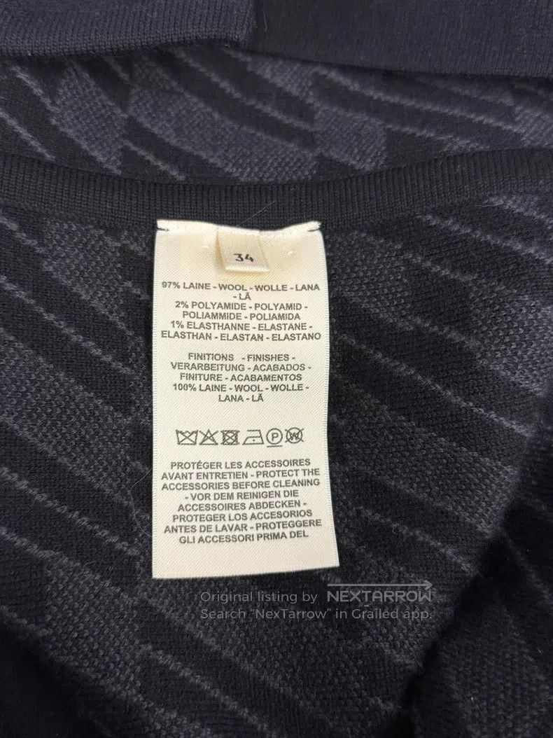 Hermes Hermes Black Double-sided Long Wool Coat, One Side Black a Size XXS / US 00 / IT 34 - 5 Thumbnail